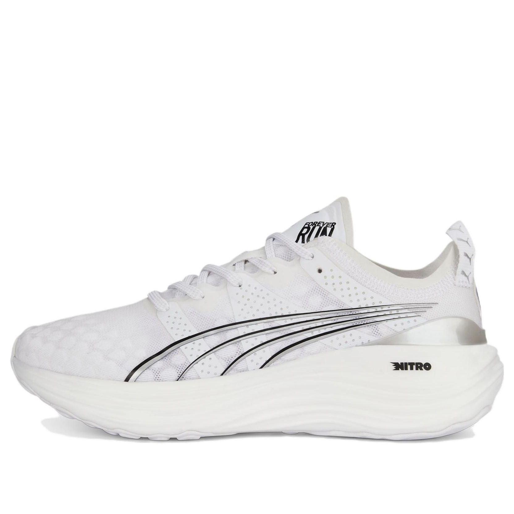 PUMA ForeverRun Nitro 'White' and 'White Black'