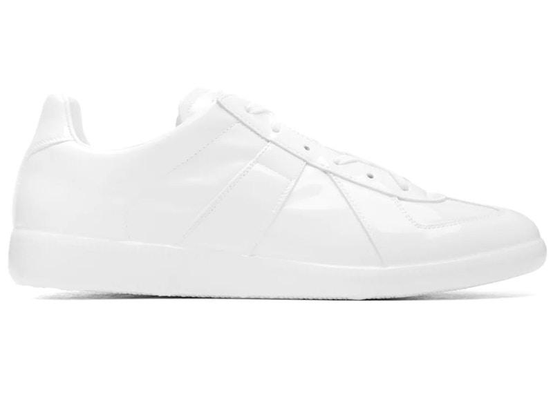 Maison Margiela Replica Patent White Low-top Sneakers