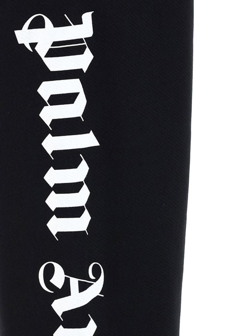 Palm Angels Gothic Logo Print Track Pants