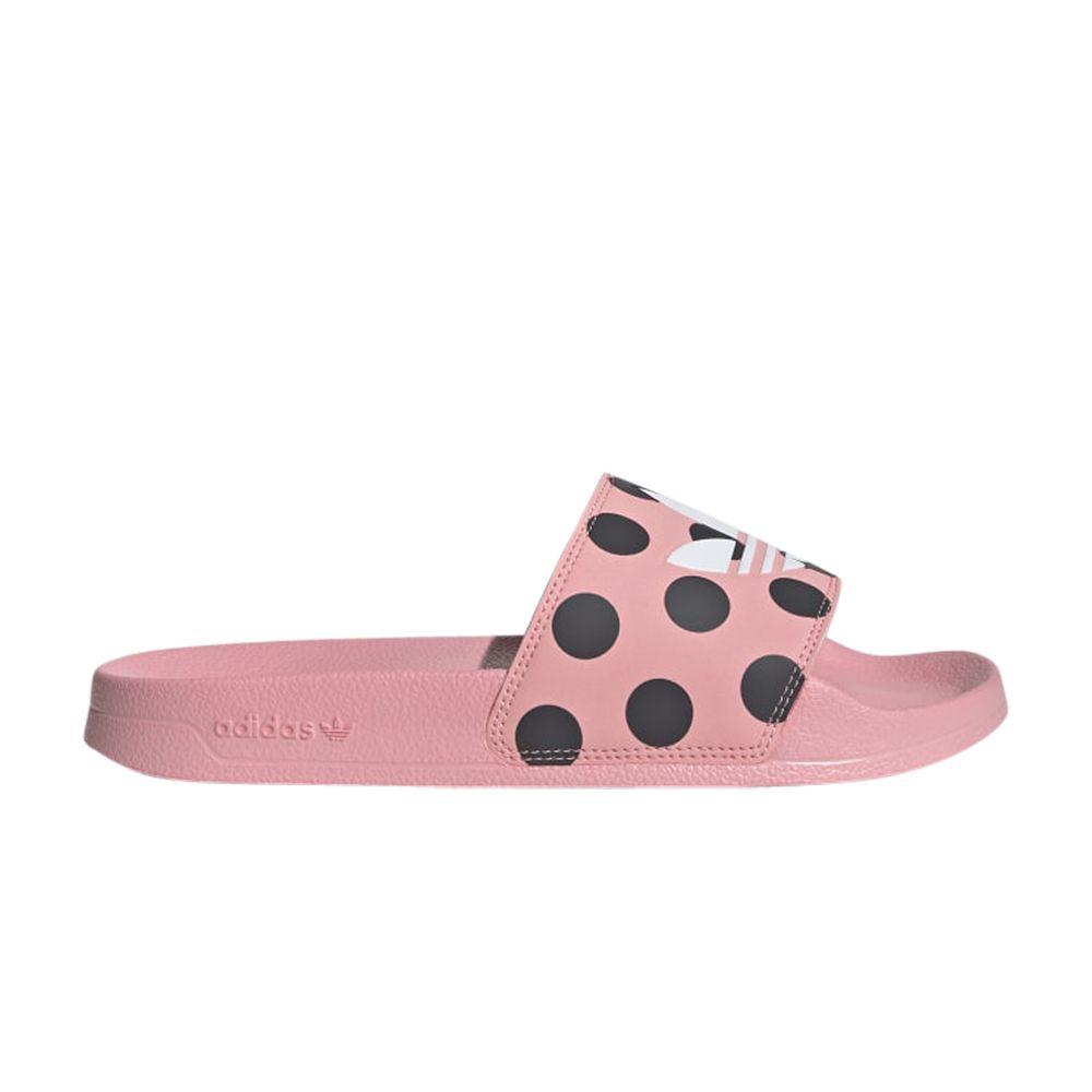 adidas Adilette Lite Slides 'Trefoil Logo - Polka Dot Pink'