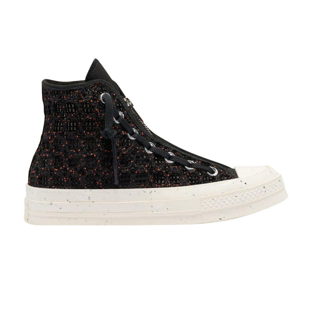 Converse Chuck Taylor All Star 70 Hi Speckled Black Crochet