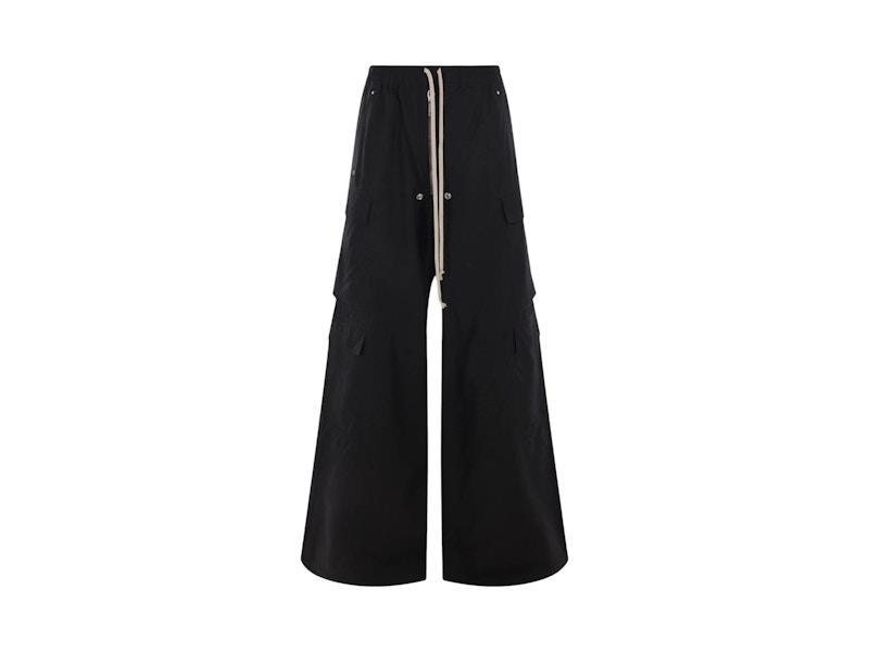 Rick Owens DRKSHDW Tencel Double Cargo Jumbo Belas Pants Black