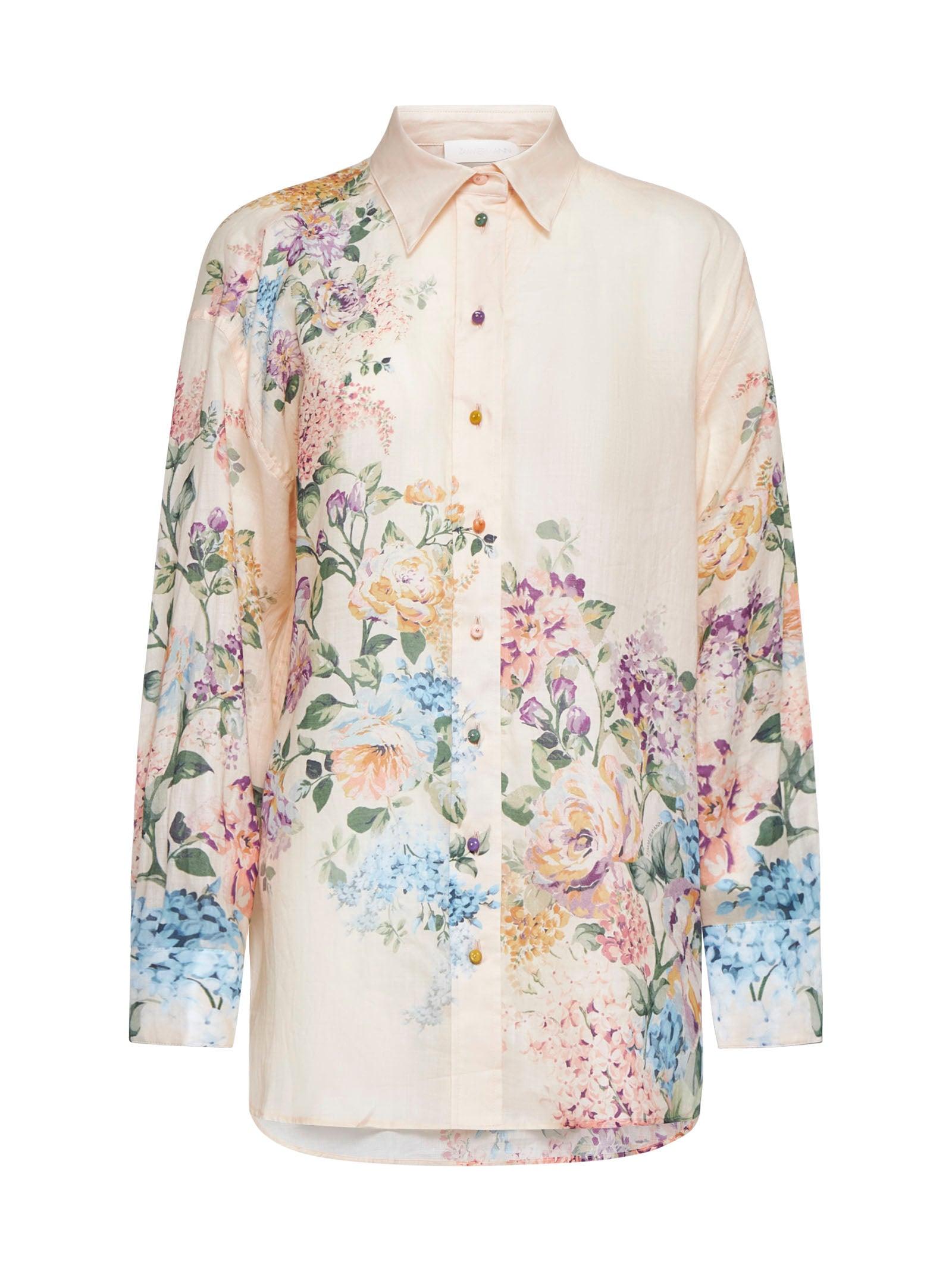 ZIMMERMANN Halliday Print Ramie Shirt