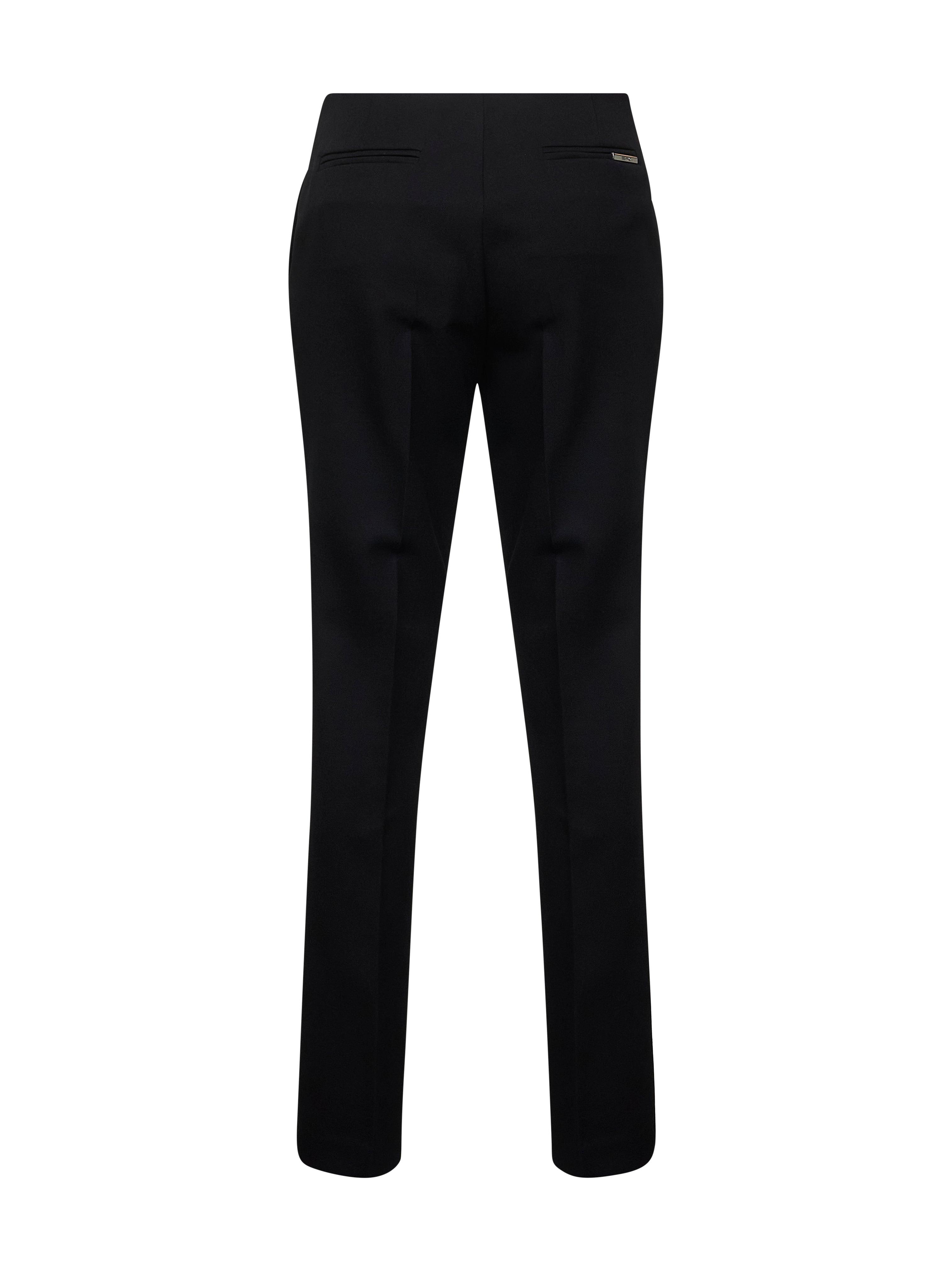 THE ATTICO Black Wool Gabardine Slim Tailoring Trousers
