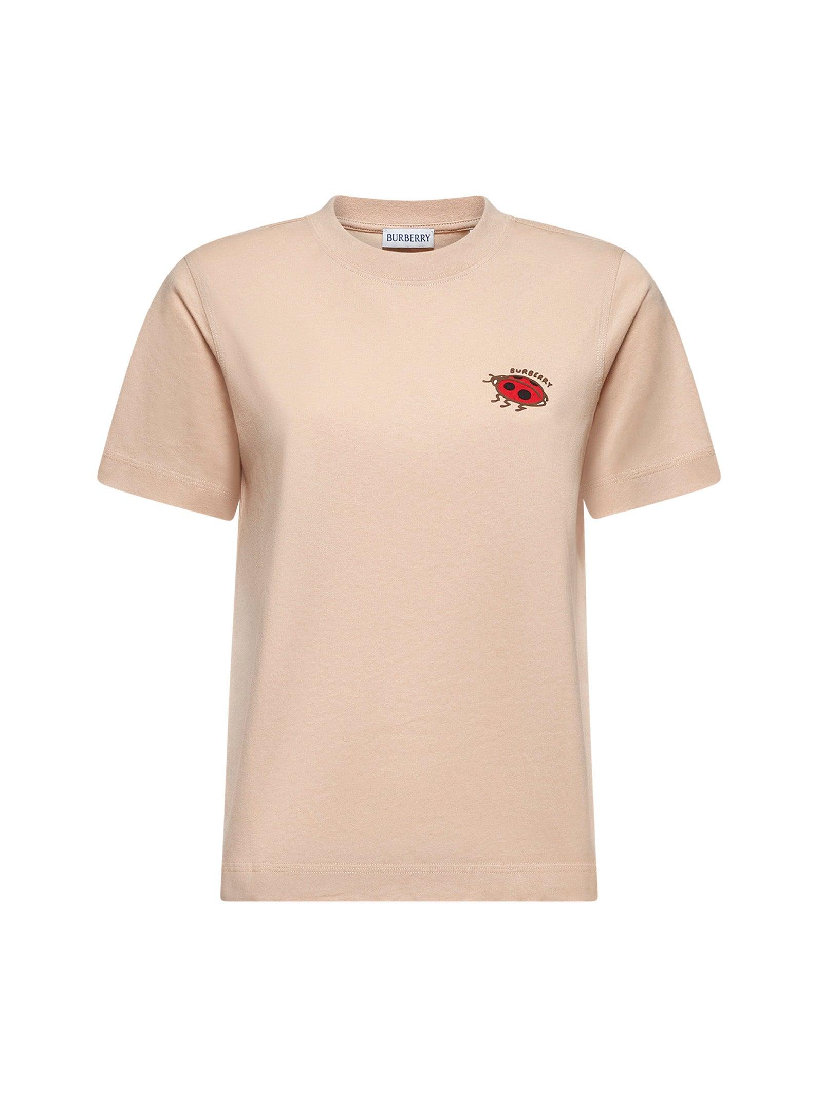 BURBERRY Nude Ladybug Print T-shirt