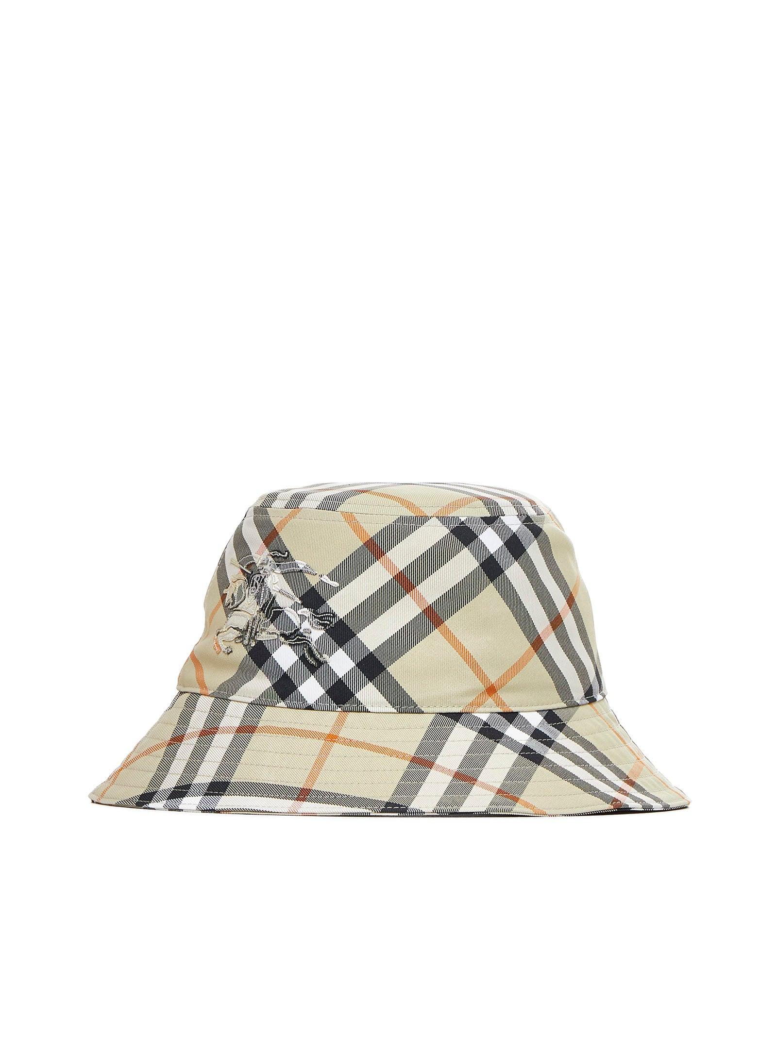 BURBERRY Check Print Bucket Hat