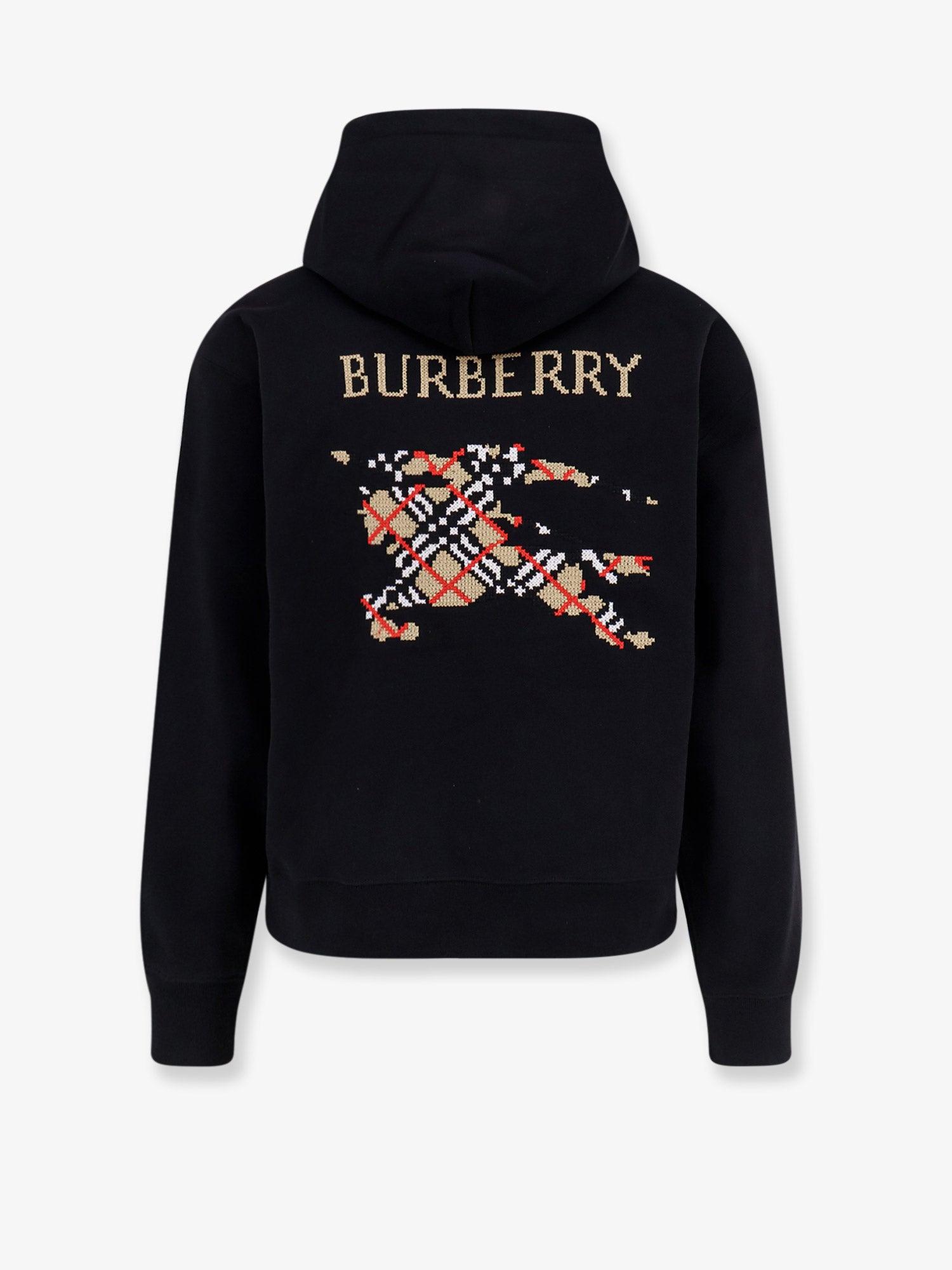 BURBERRY Cotton sweatshirt with logo embroidery