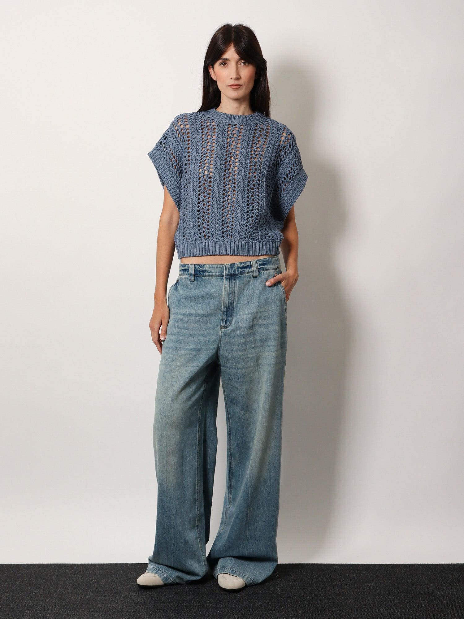 BRUNELLO CUCINELLI Stone-washed flared jeans