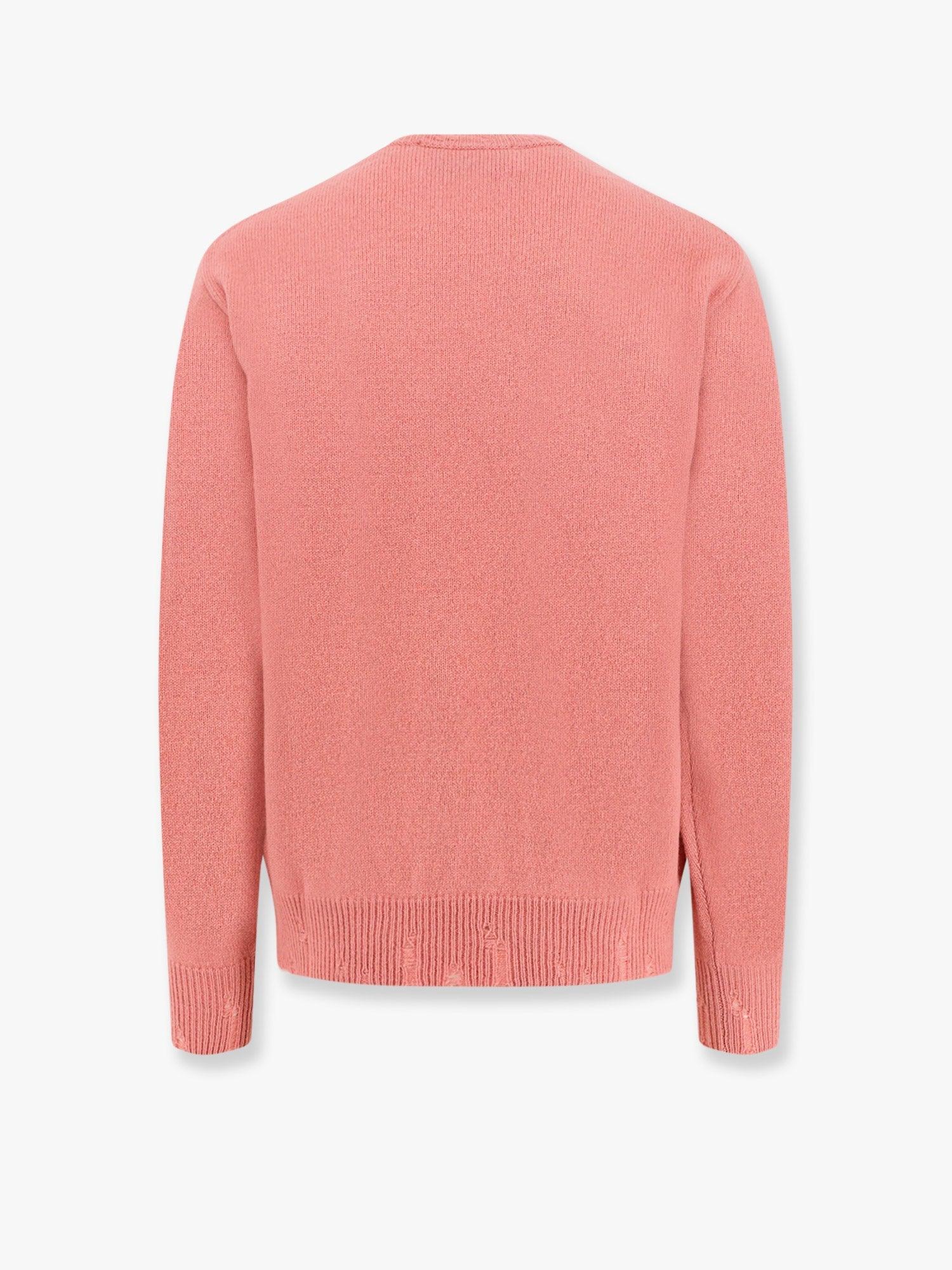 AMARANTO Wool and cashmere sweater with logoed label