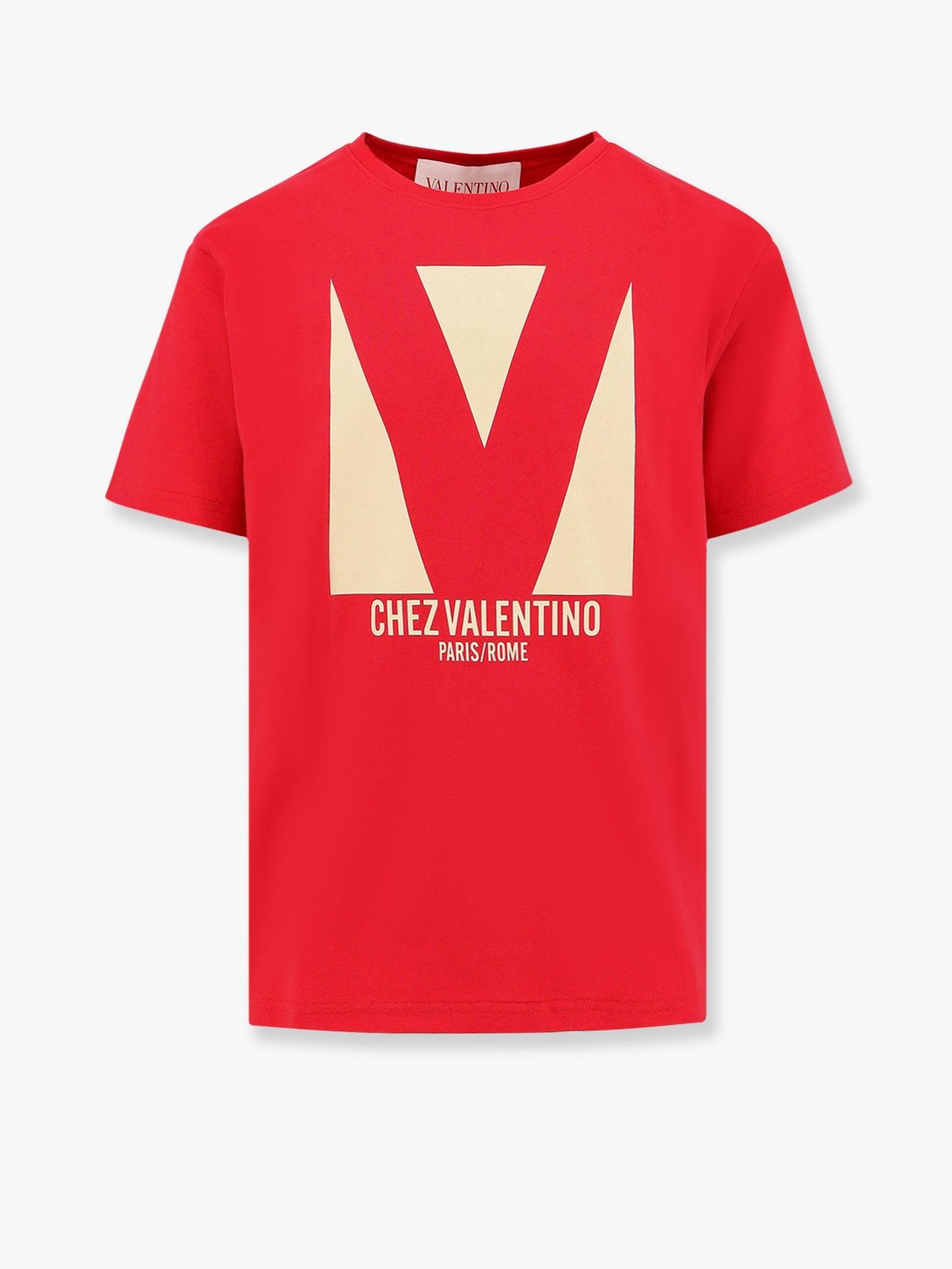 Cotton t-shirt with chez valentino print