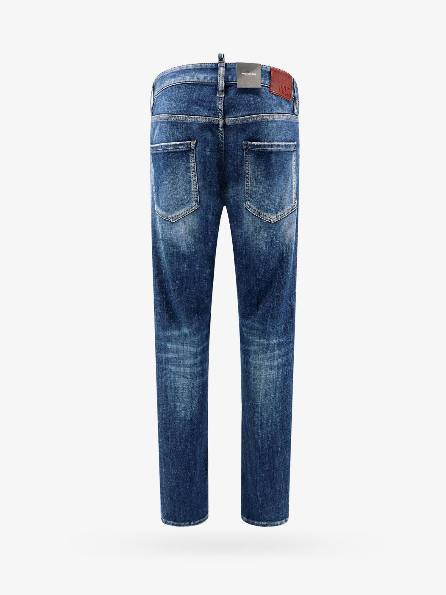 DSQUARED2 Cotton jeans with back logo patch