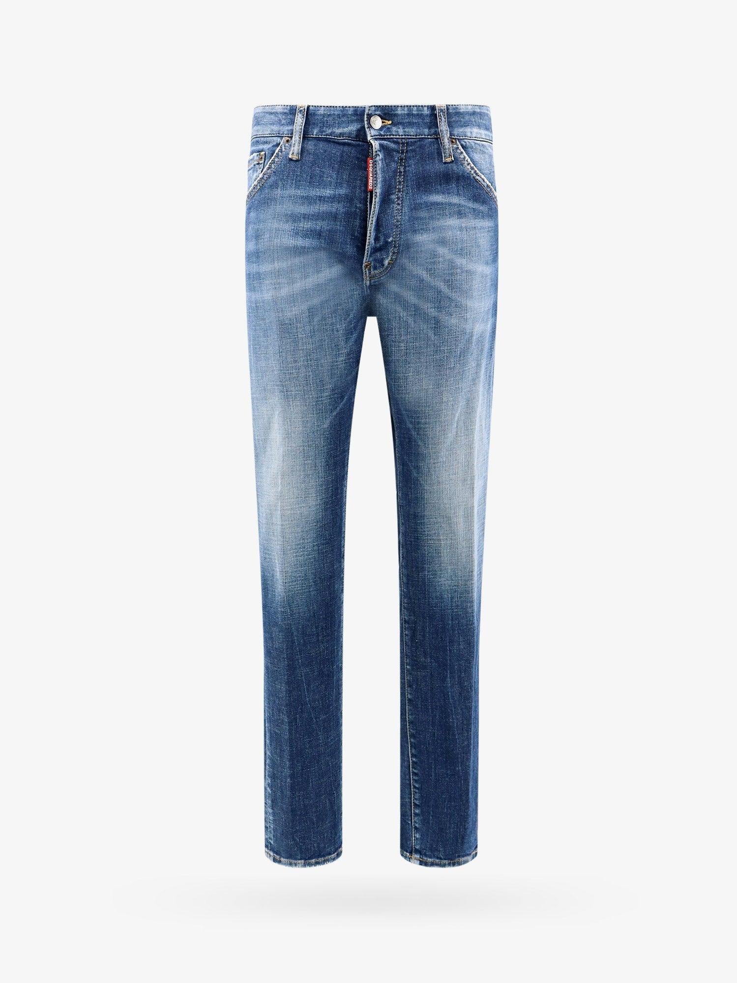 DSQUARED2 Cotton jeans with back logo patch