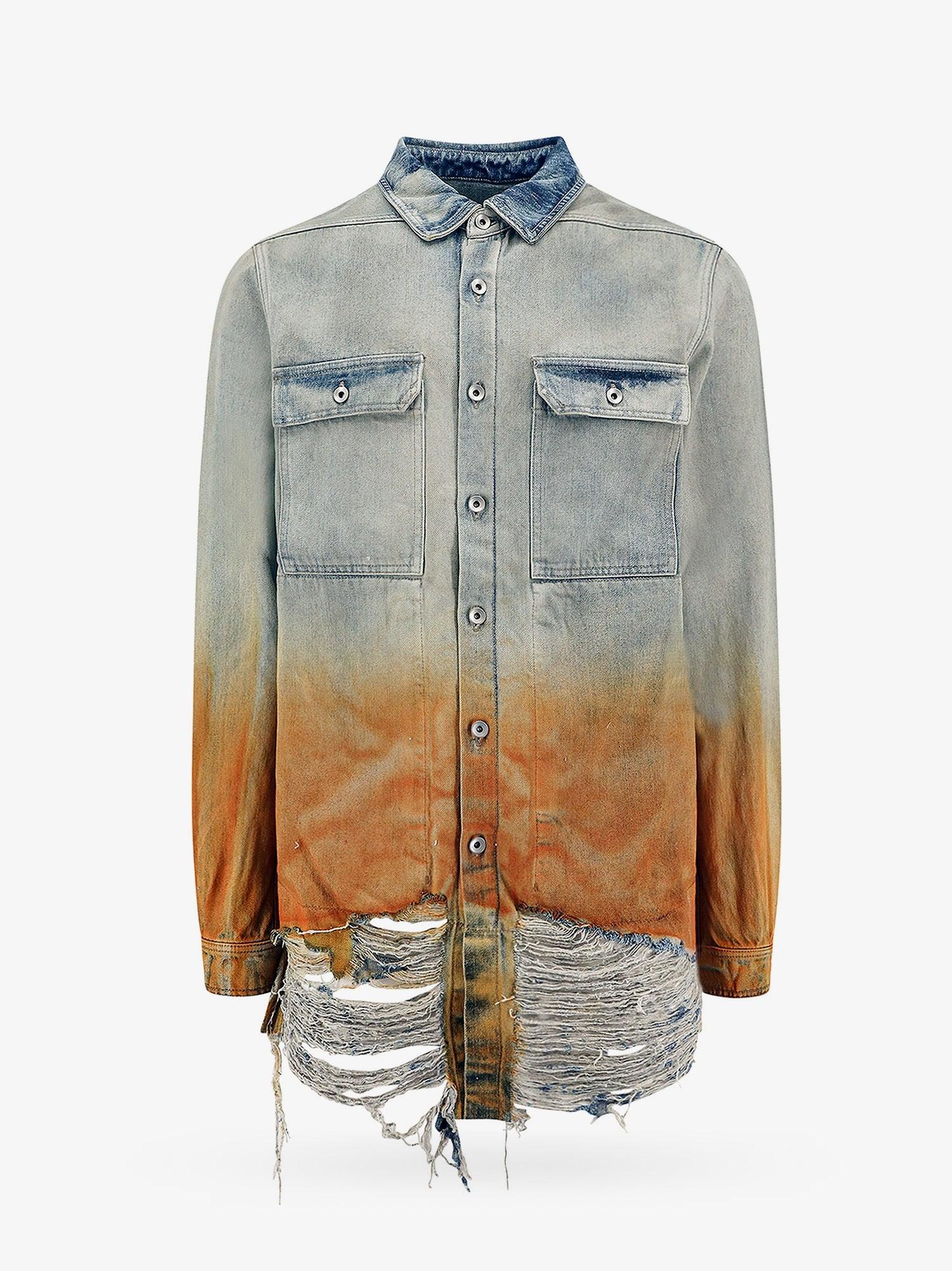 DRKSHDW Denim Shirt with Ripped Effect