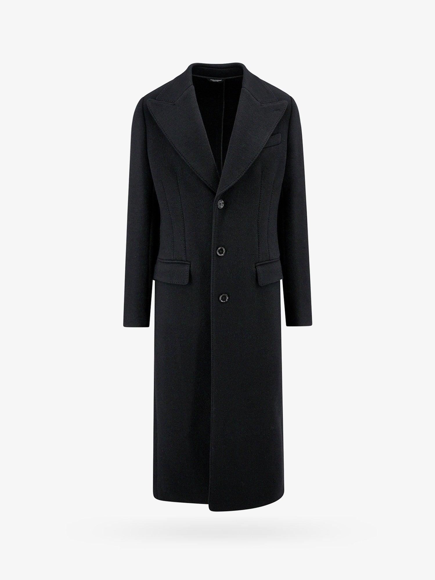 DOLCE e GABBANA Virgin Wool Blend Flared Coat