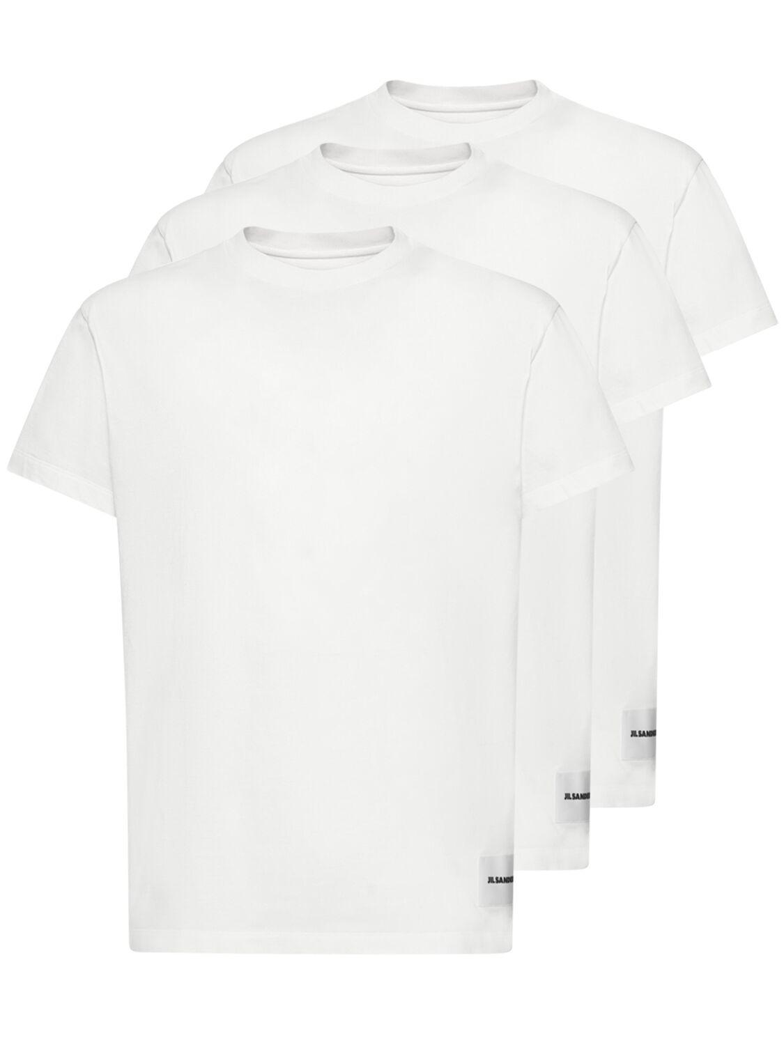JIL SANDER Pack Of 3 Plus Cotton T-shirts