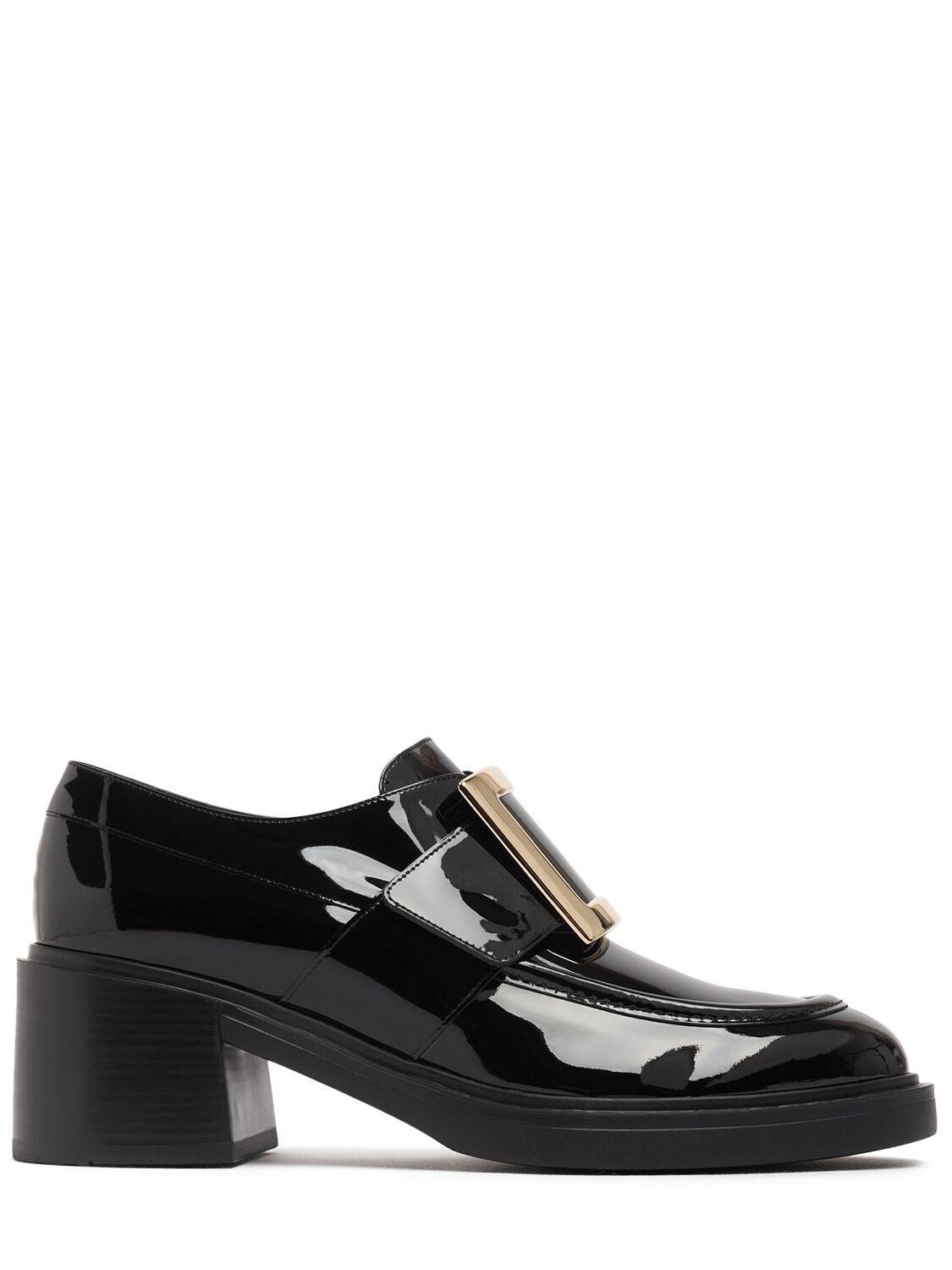 ROGER VIVIER Viv Rangers Patent Leather Loafers
