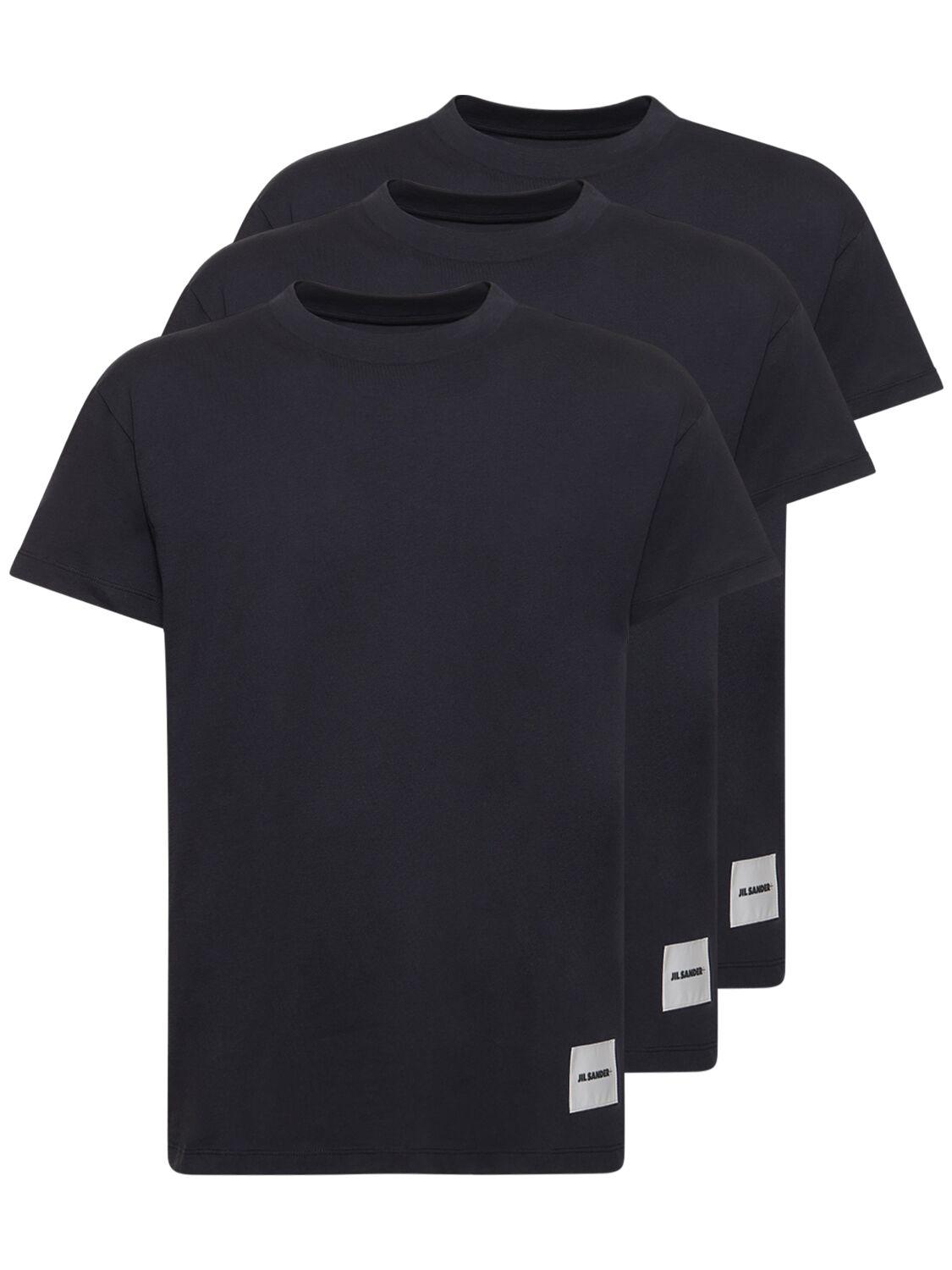JIL SANDER Pack Of 3 Plus Cotton T-shirts