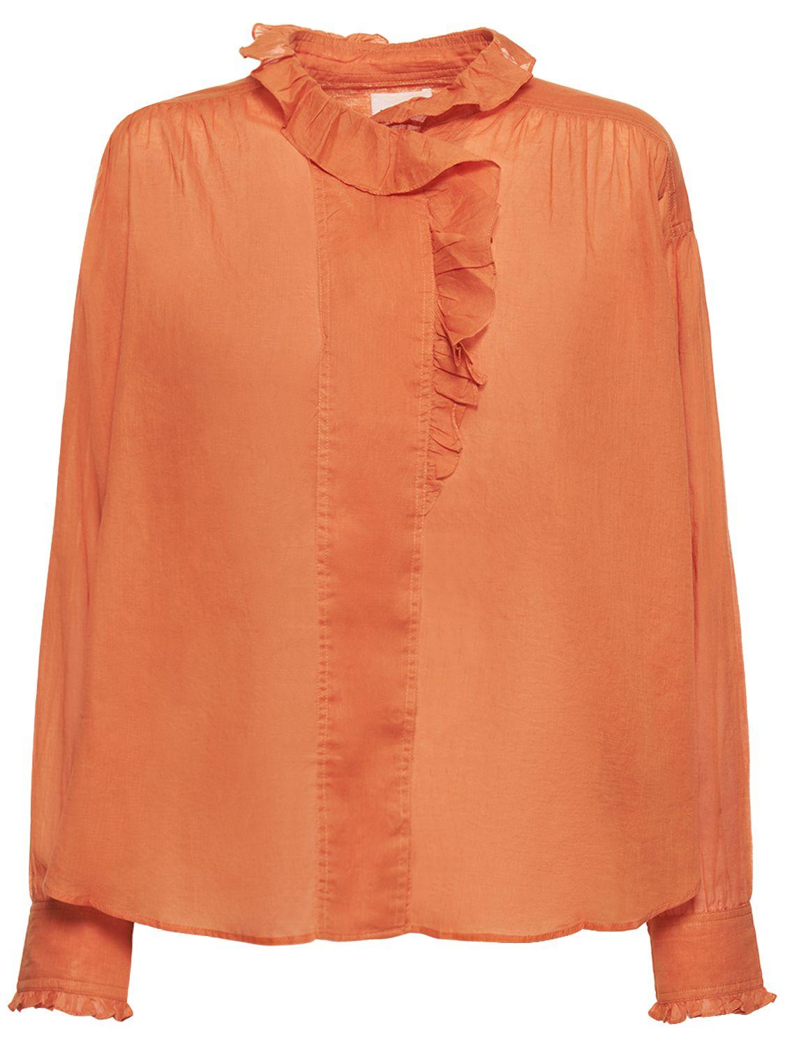 MARANT ETOILE Pamias Ruffled Cotton Shirt