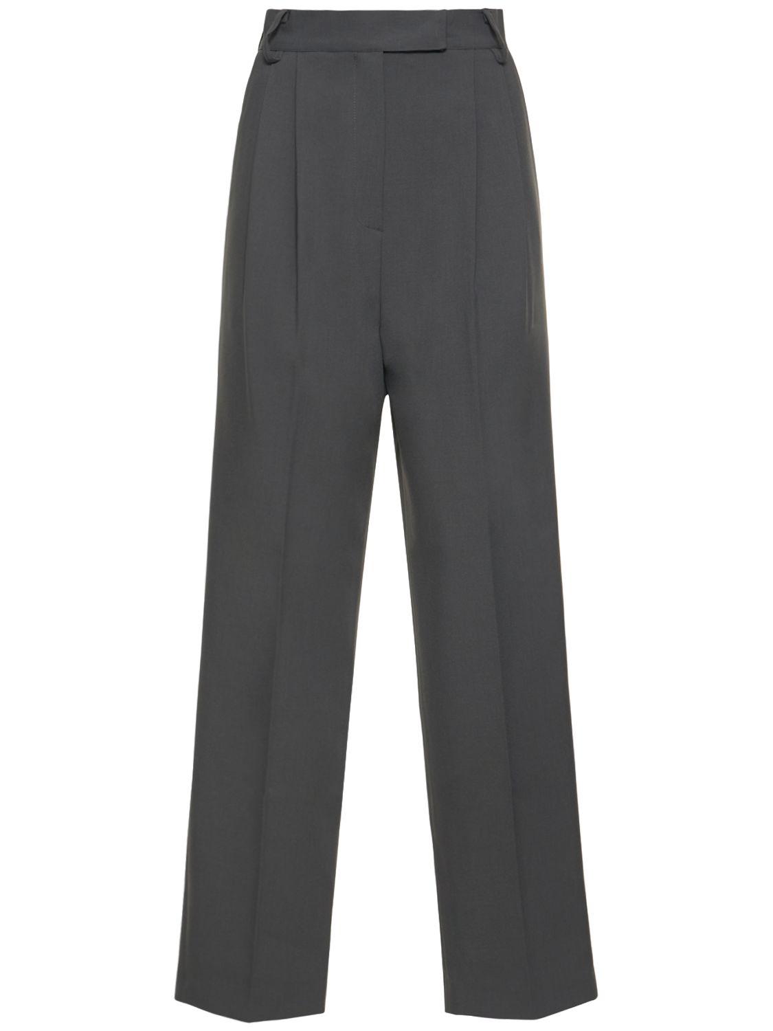 THE FRANKIE SHOP Bea High Waisted Twill Pants