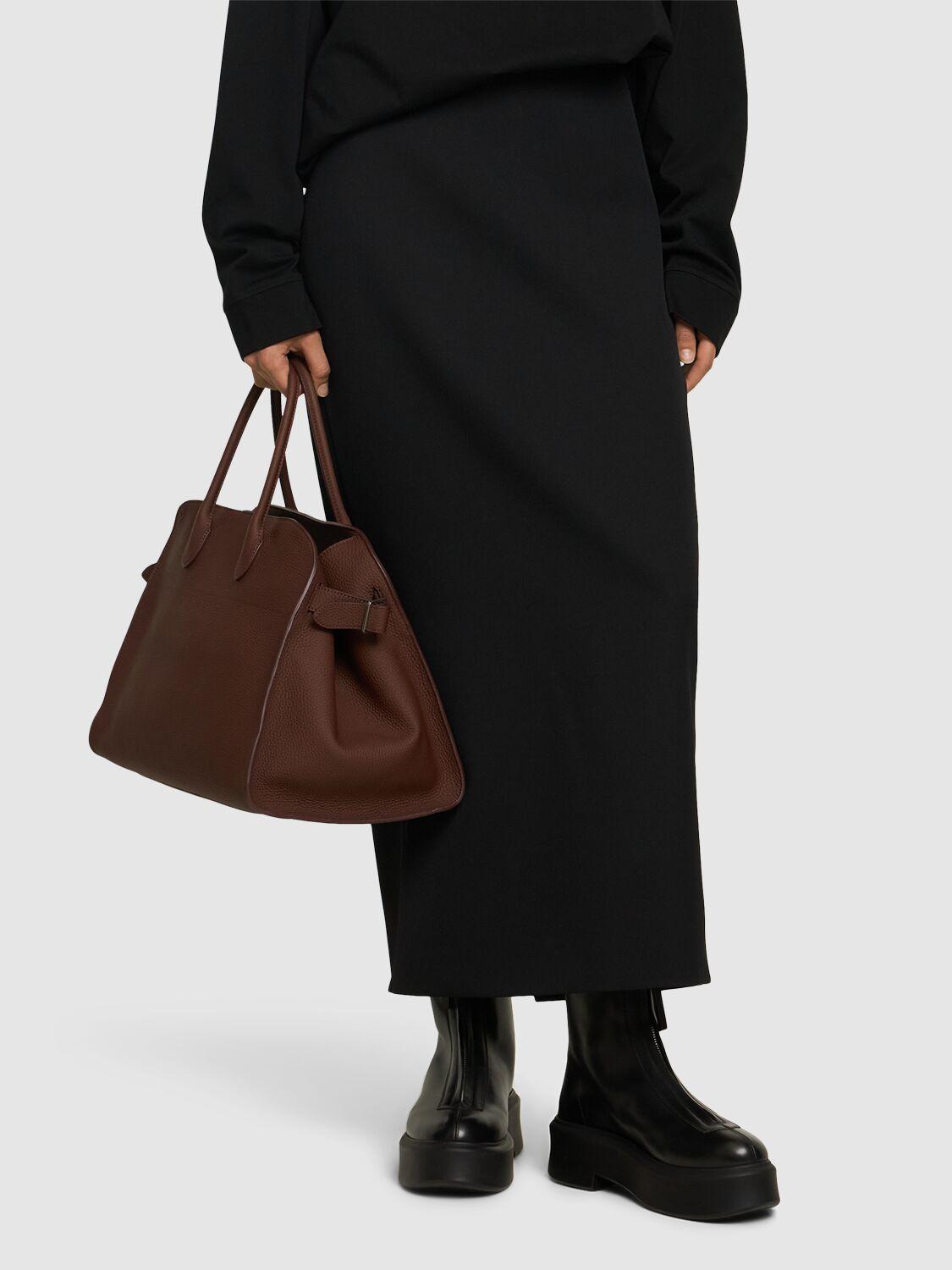 THE ROW Zipped Leather Ankle Boots