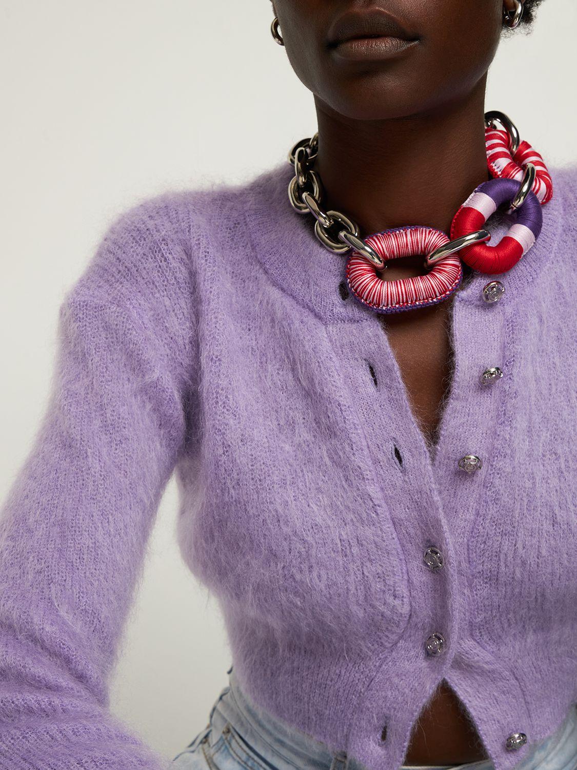 RABANNE Xl Link Crochet Oversized Necklace