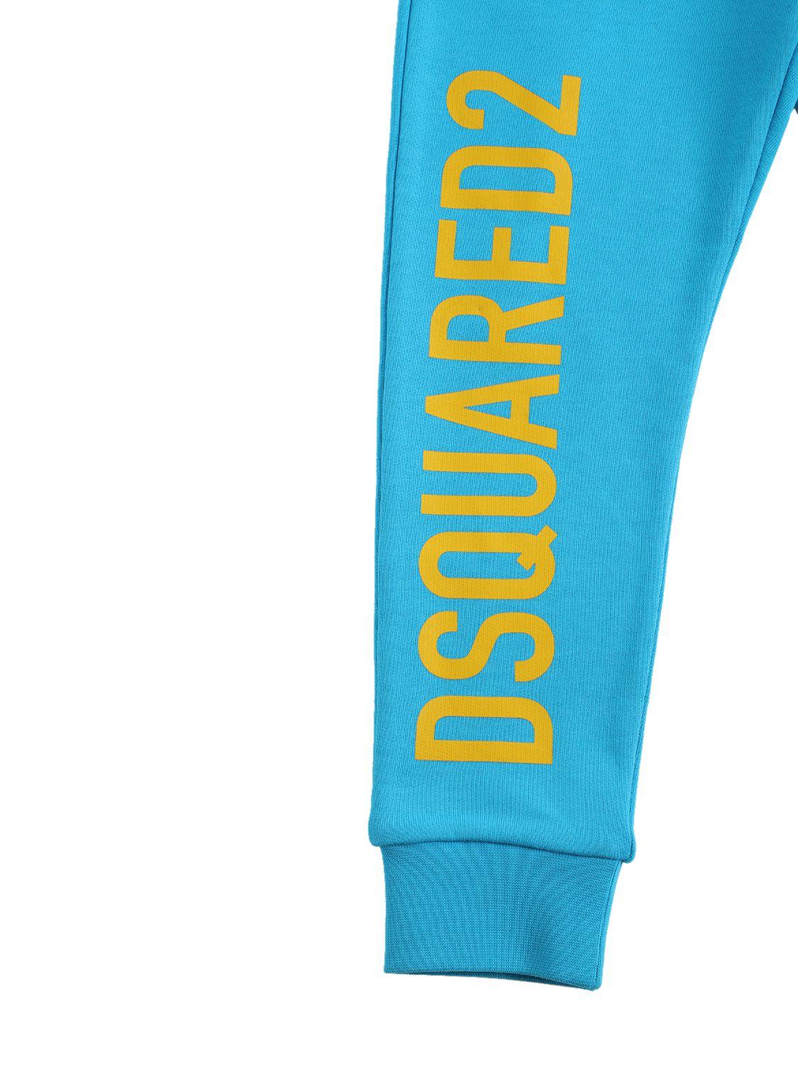 DSQUARED2 Logo Print Cotton Sweatpants