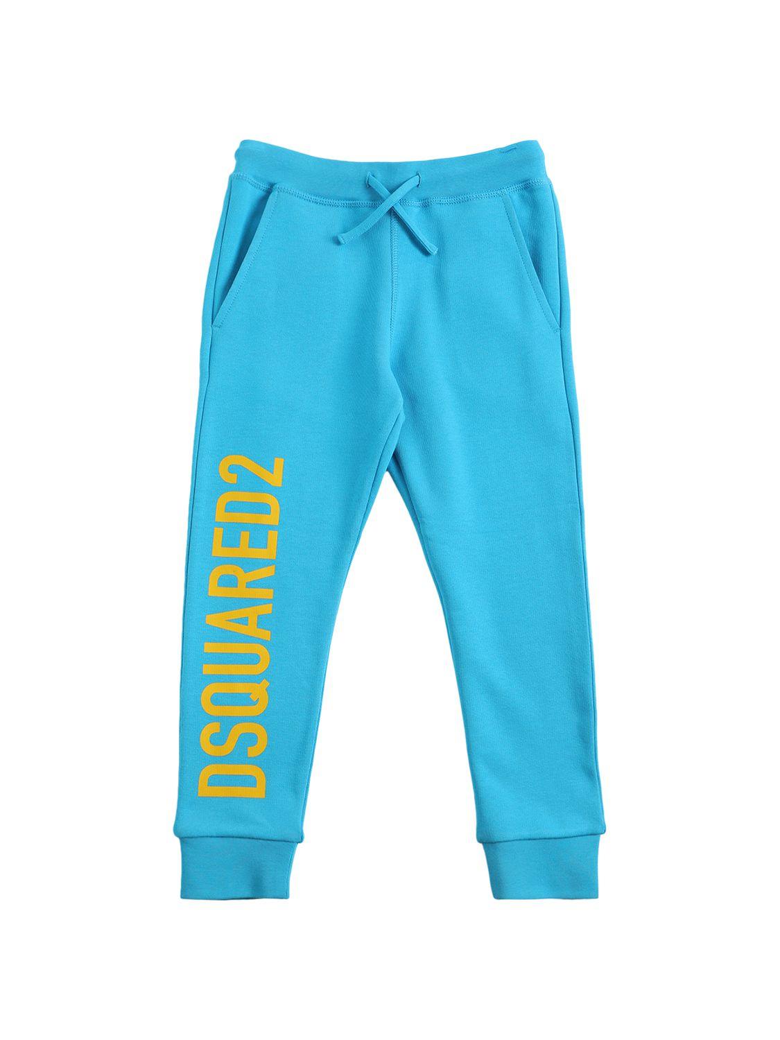 DSQUARED2 Logo Print Cotton Sweatpants