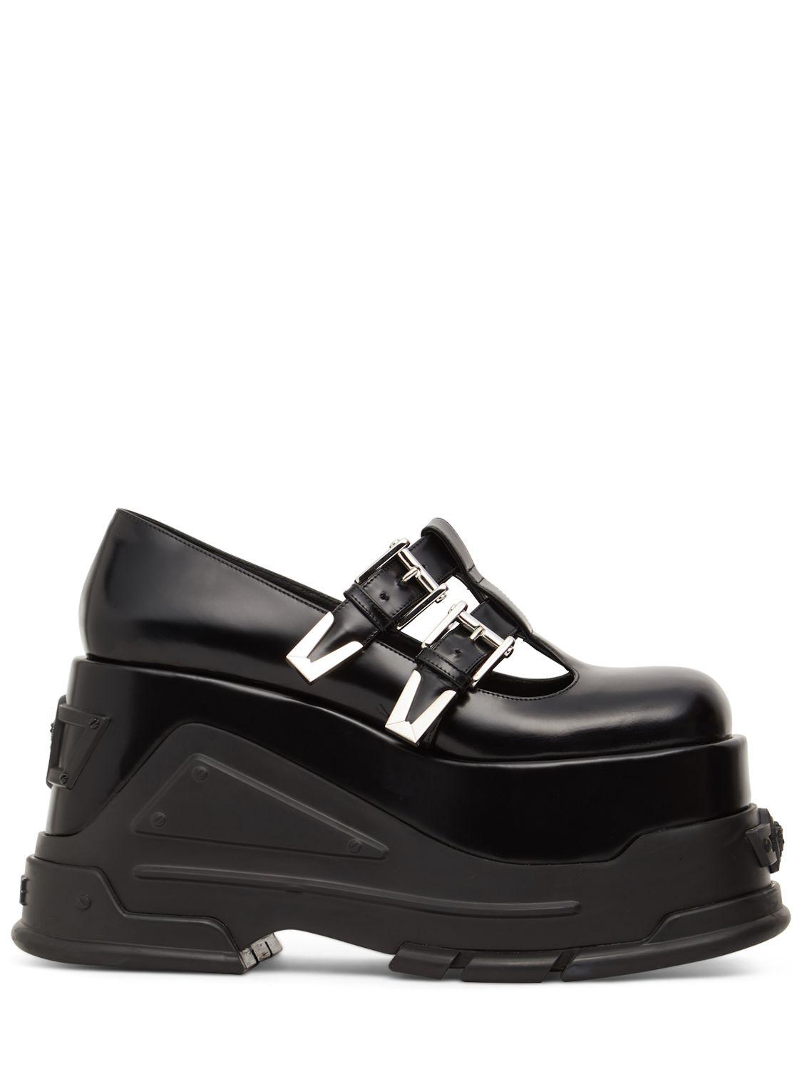 VERSACE Patent Leather Wedges