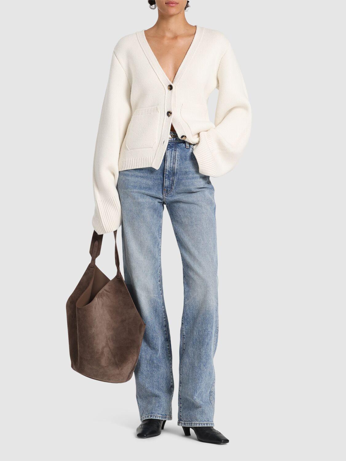 KHAITE Danielle High Rise Straight Jeans