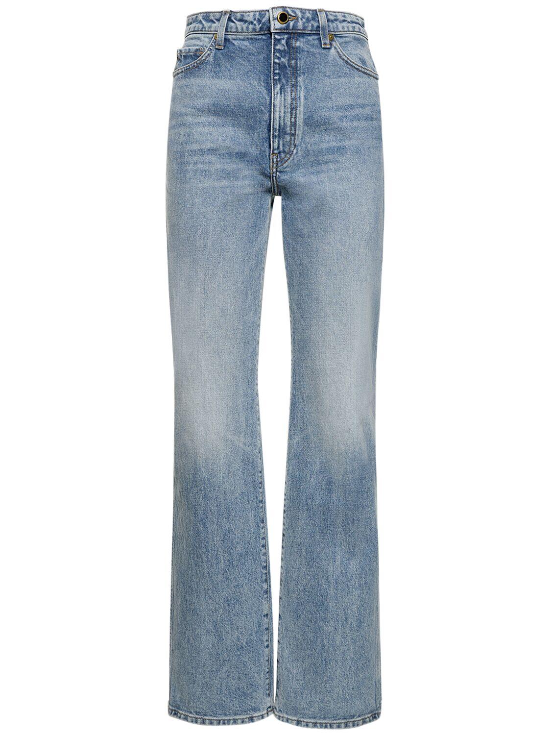 KHAITE Danielle High Rise Straight Jeans