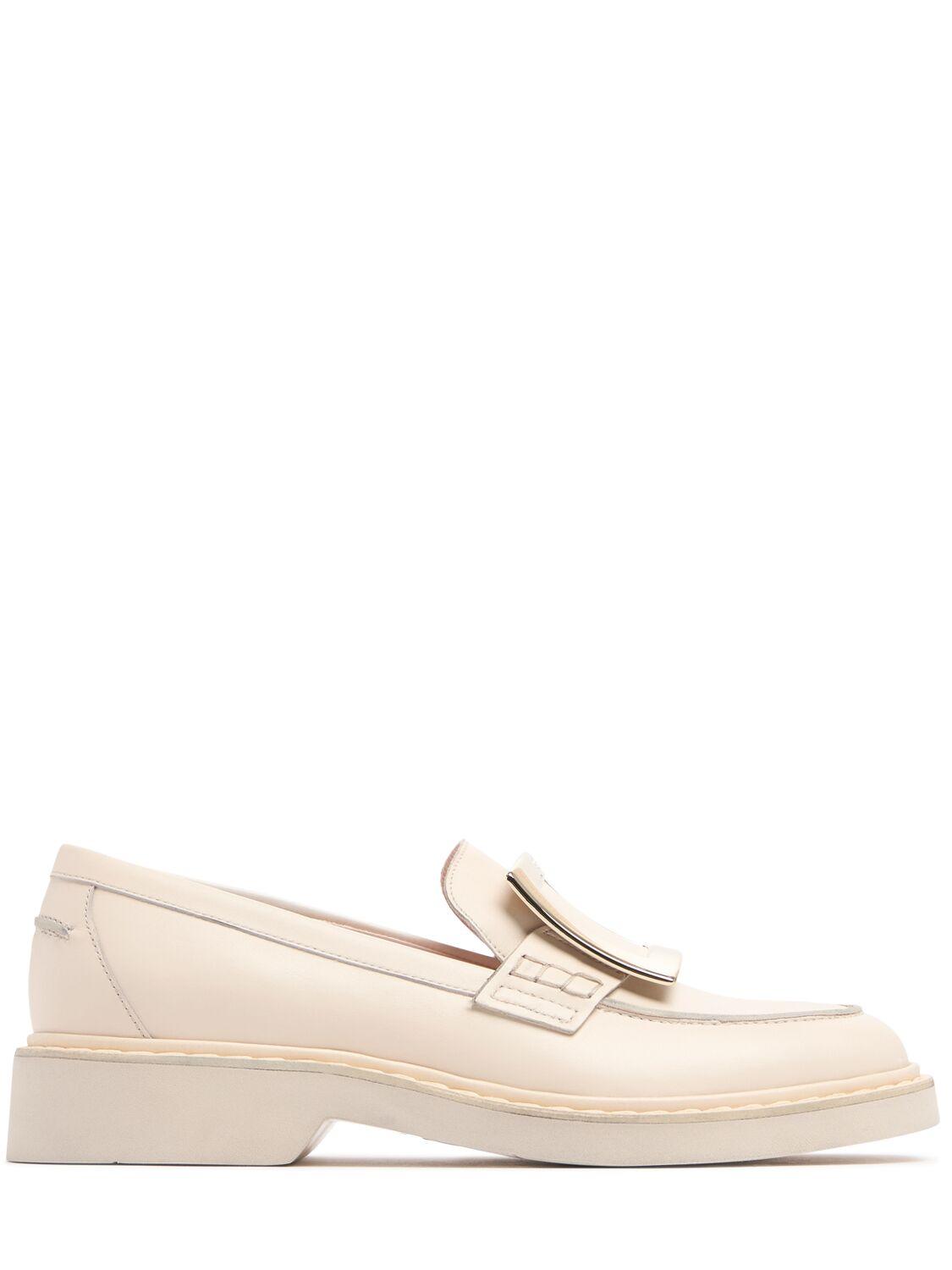 ROGER VIVIER Viv Rangers Leather Loafers