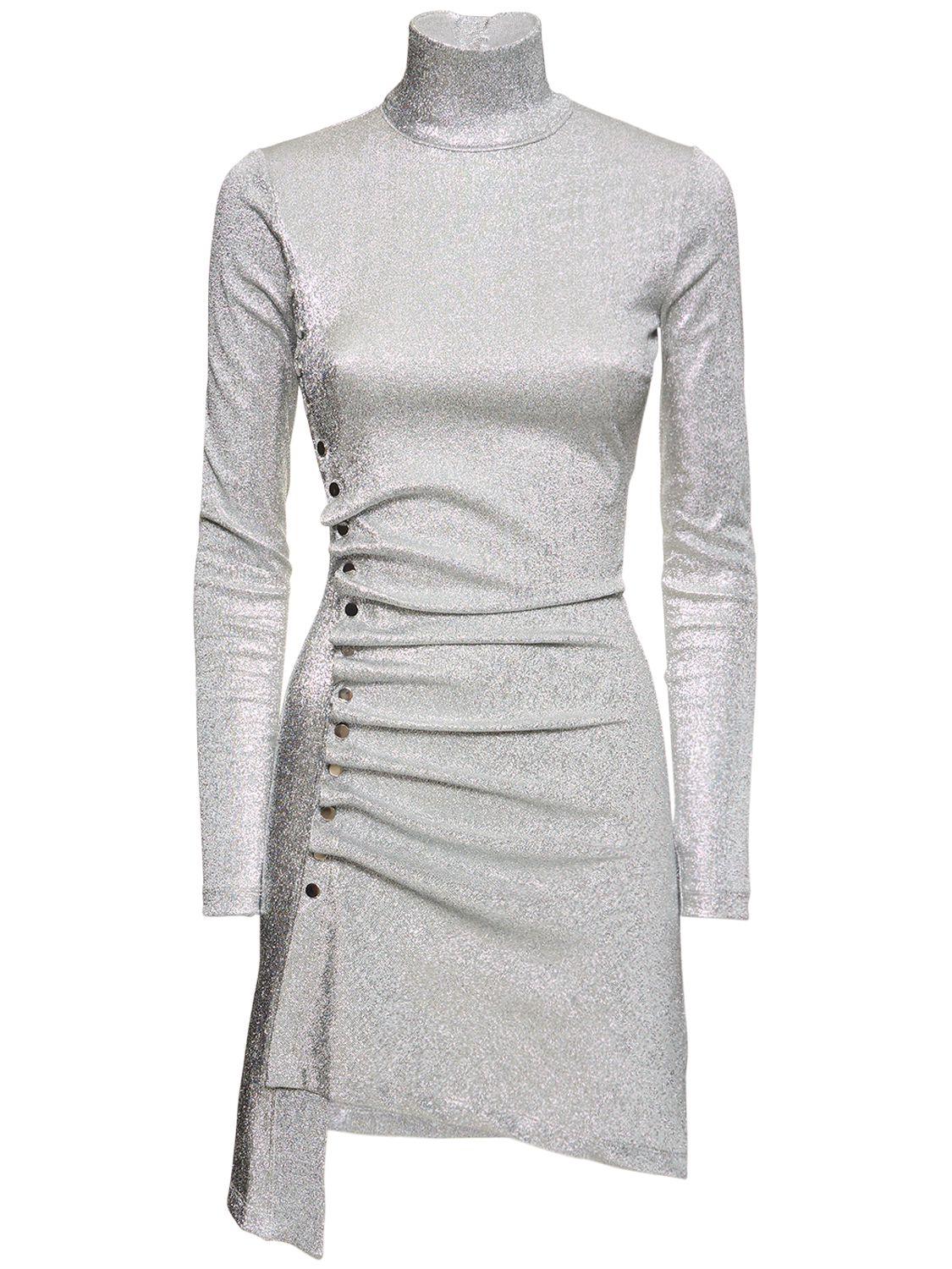 RABANNE Lvr Exclusive Jersey Lurex Mini Dress