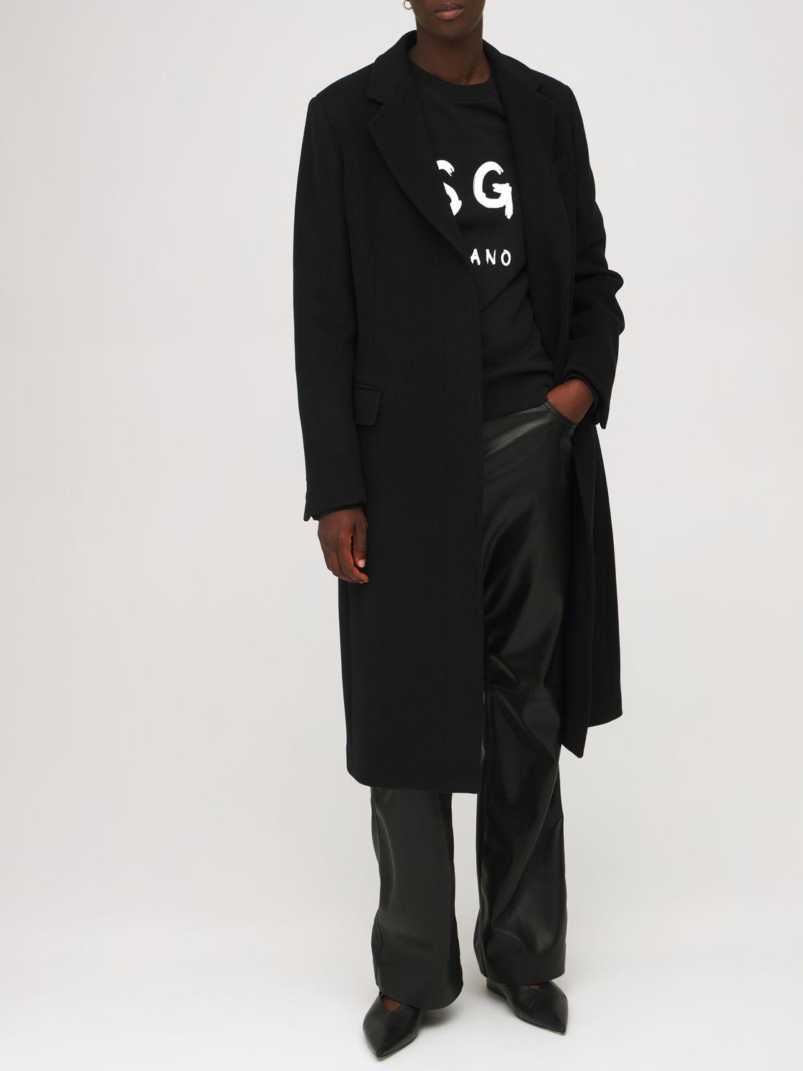 MSGM Logo Printed Cotton Sweatshirt