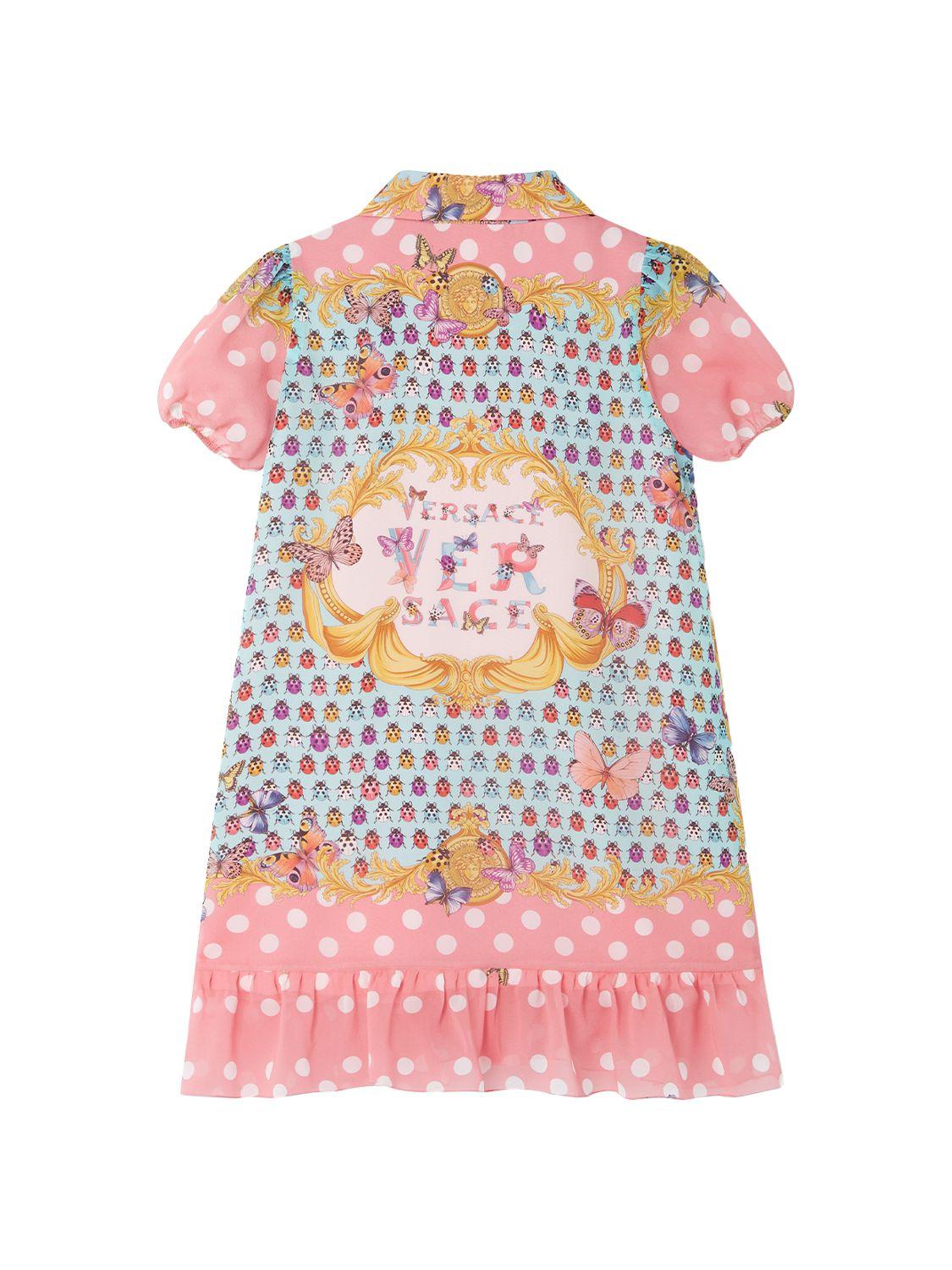 VERSACE Printed Silk Dress