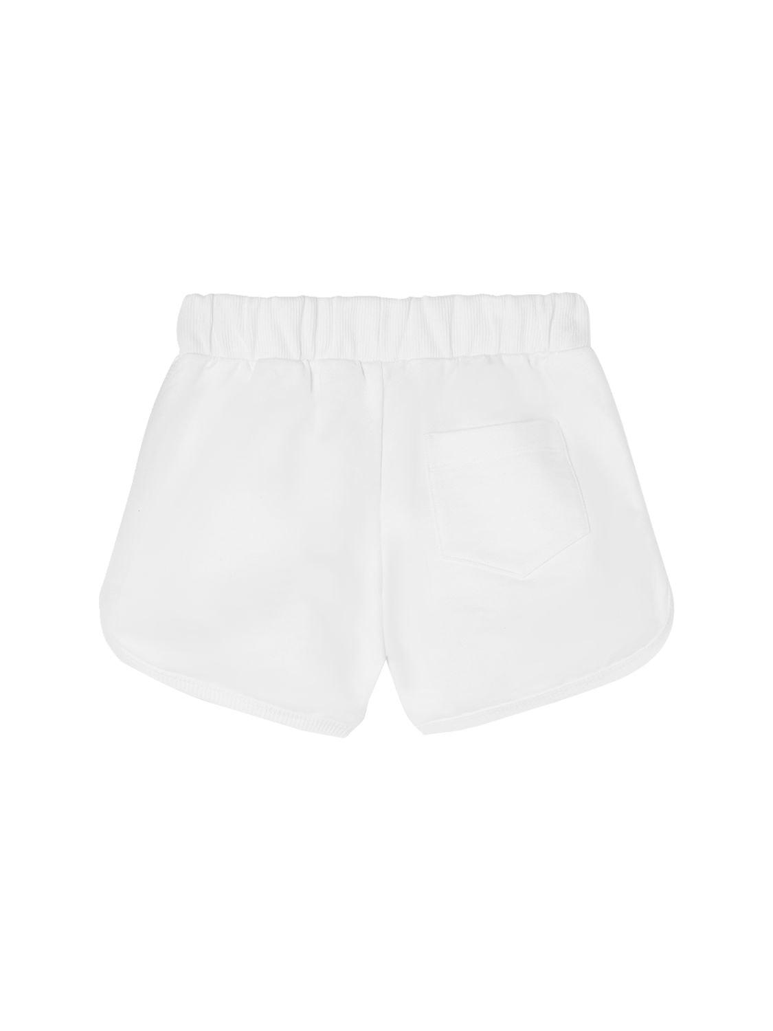 VERSACE Cotton Sweat Shorts with Logo