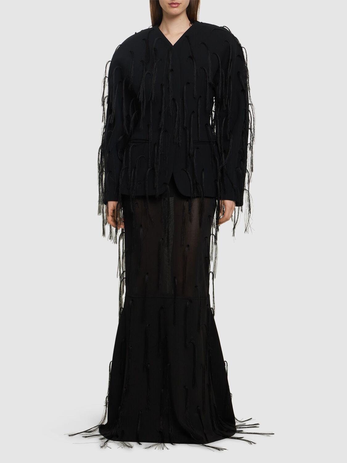 JACQUEMUS La Veste Ovalo Collarless Jacket
