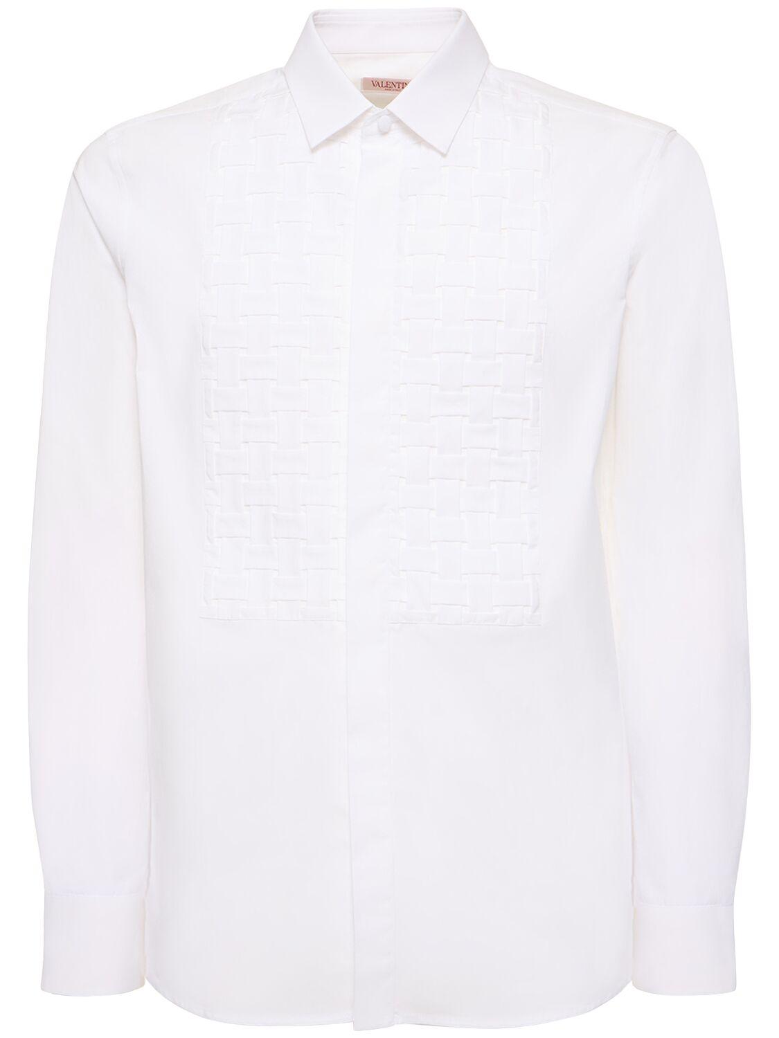 VALENTINO Cotton Plastron Shirt