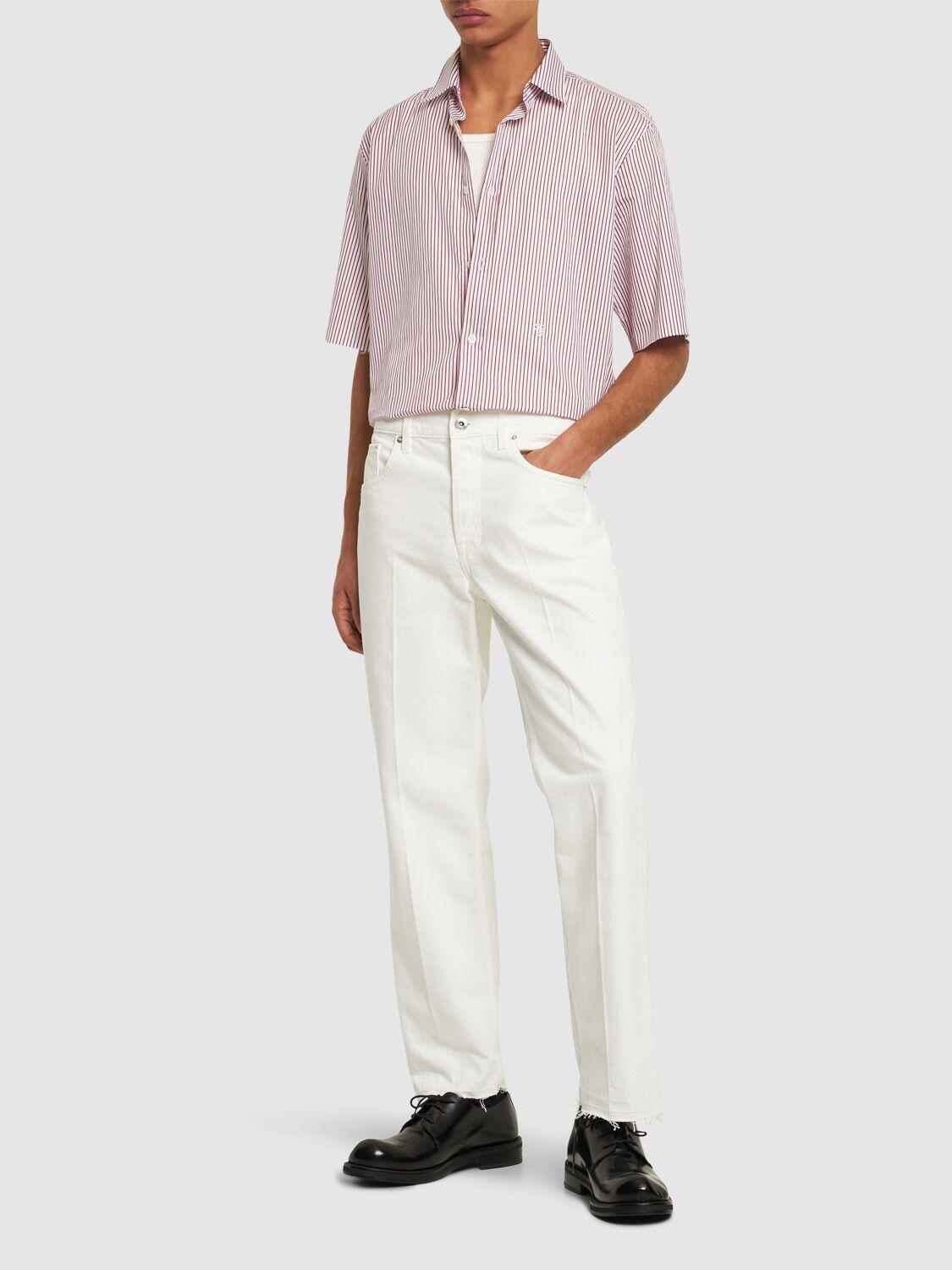 LANVIN 21cm Straight Cotton Denim Jeans