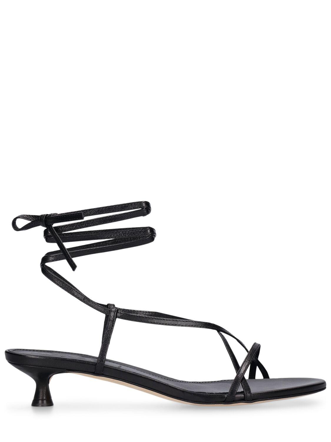 AEYDE Paige Nappa Leather Lace-up Sandals