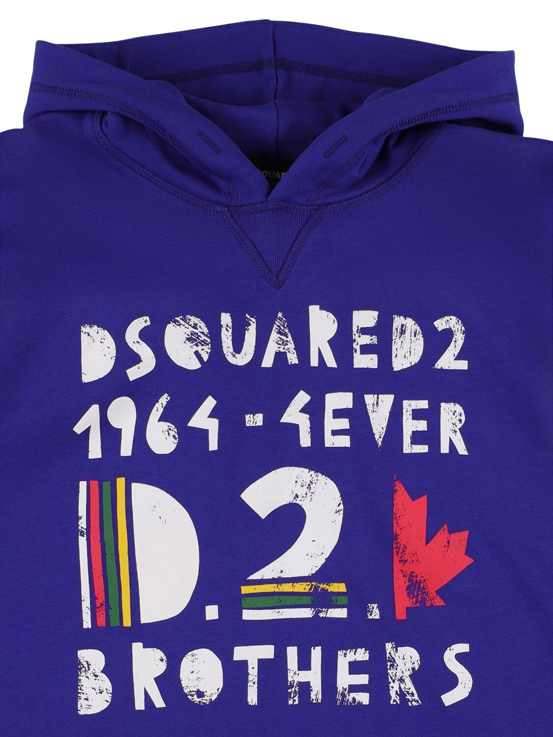 DSQUARED2 Printed Hooded Sweatshirt
