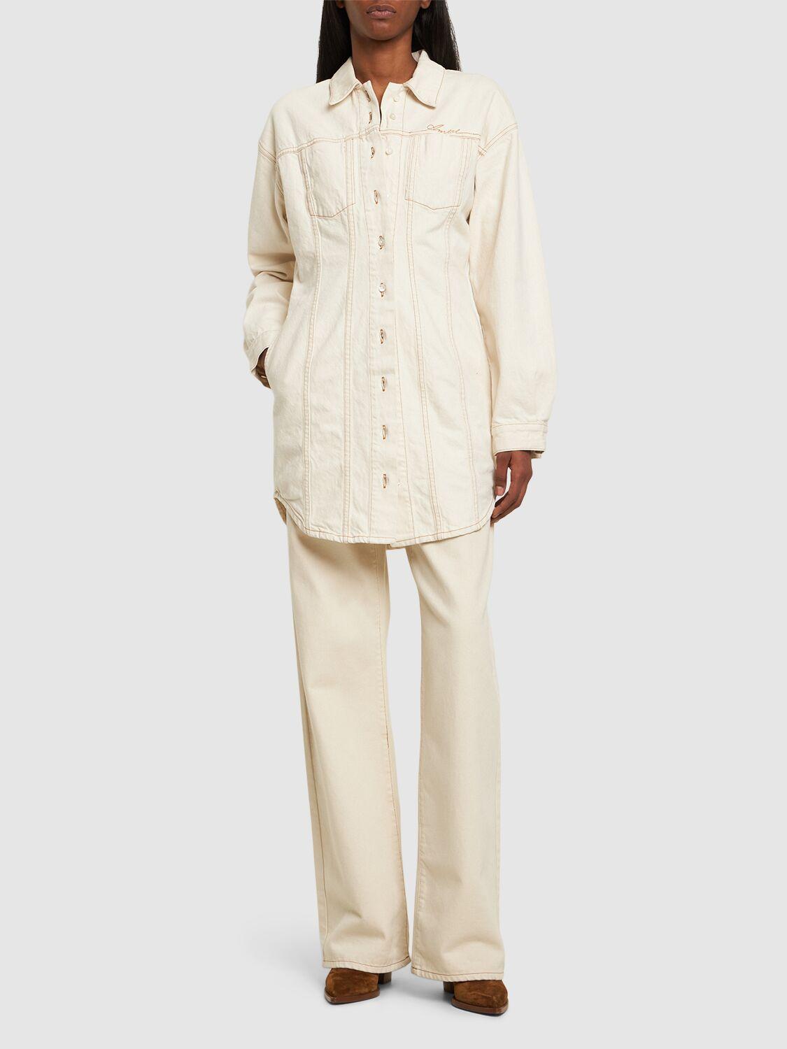 AMIRI Cotton Denim Long Shirt