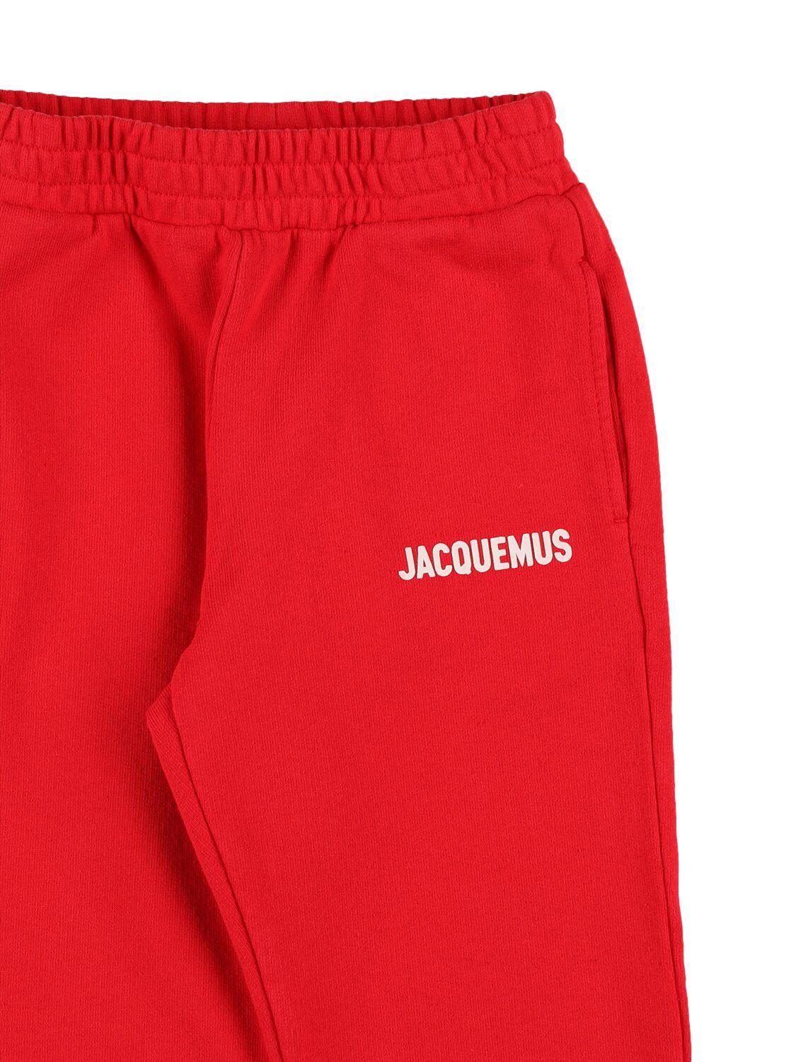 JACQUEMUS Logo Print Cotton Sweatpants