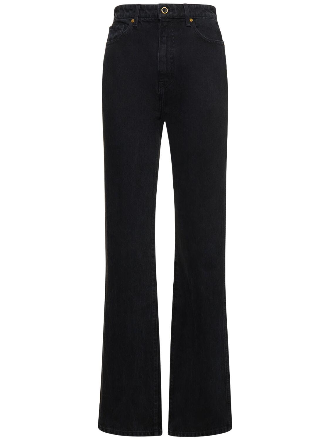 KHAITE Danielle High Rise Straight Jeans