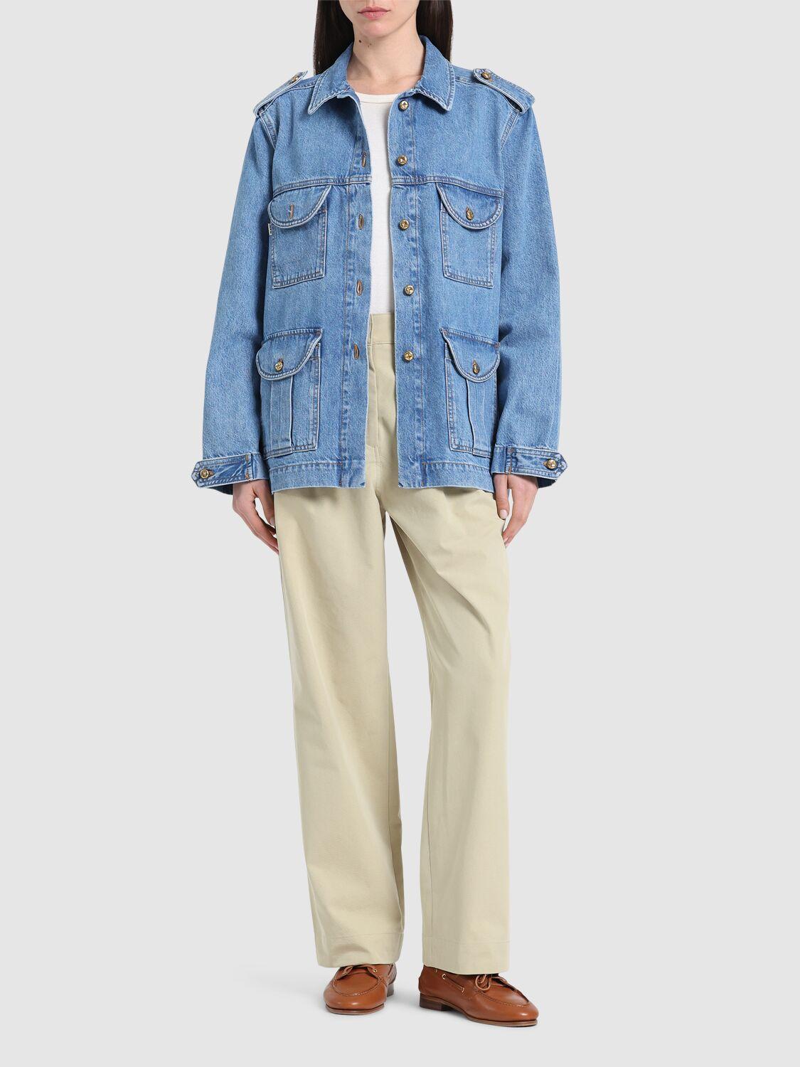 BLAZÉ MILANO Nariida Maya Sahariana Denim Jacket