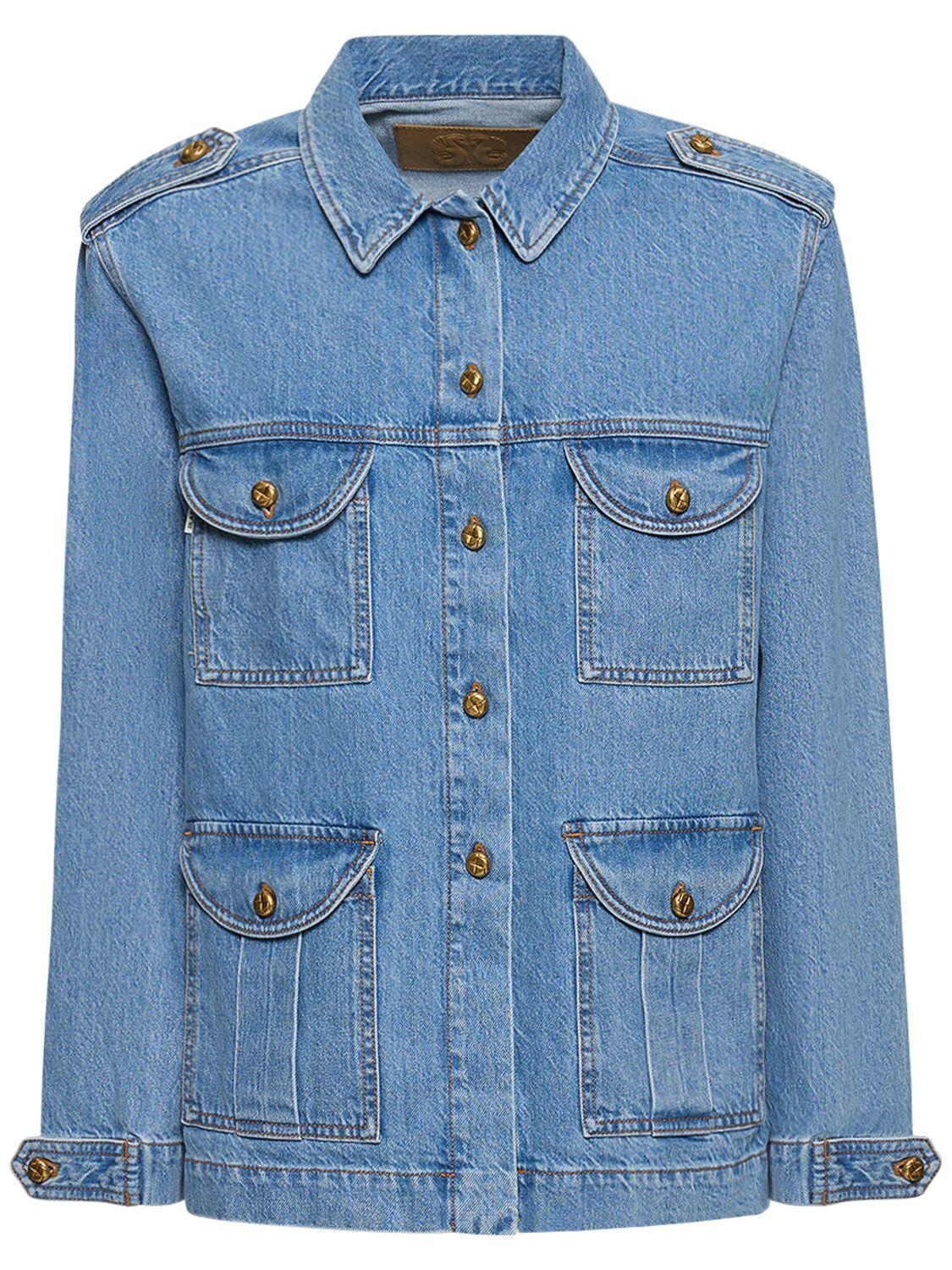 BLAZÉ MILANO Nariida Maya Sahariana Denim Jacket