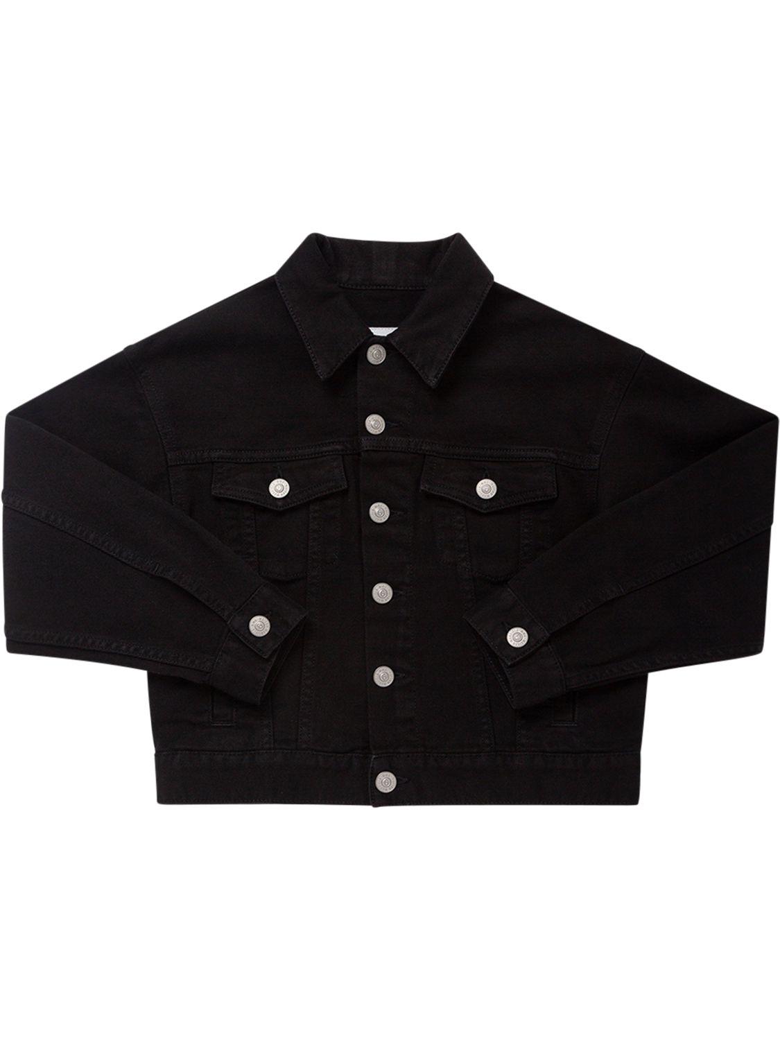 MM6 MAISON MARGIELA Embroidered Logo Cotton Denim Jacket