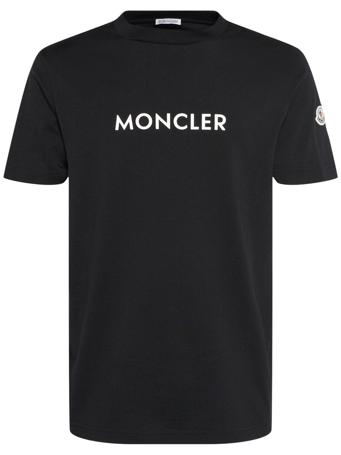 MONCLER Logo Cotton Jersey T-shirt