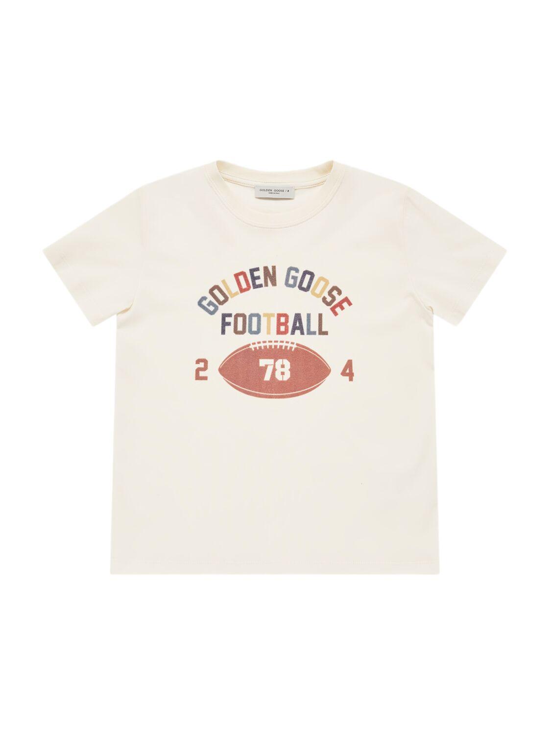 GOLDEN GOOSE Journey Logo Cotton T-shirt