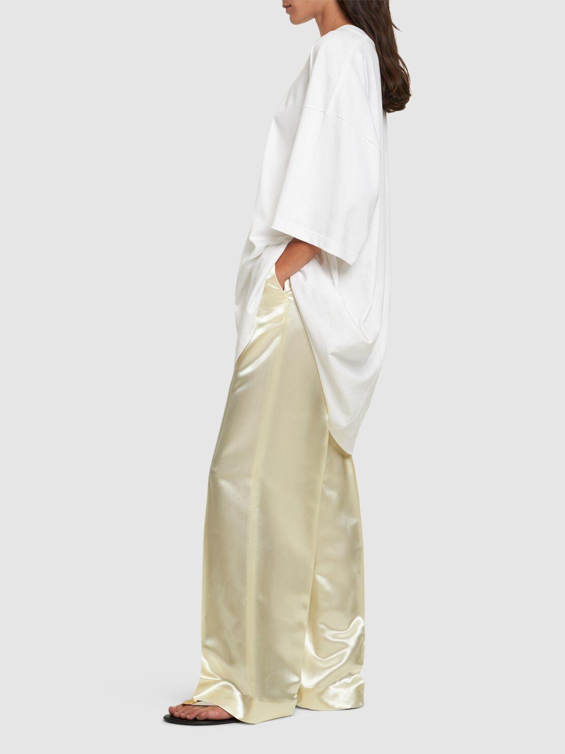 THE ROW Encore Midrise Satin Flared Pants