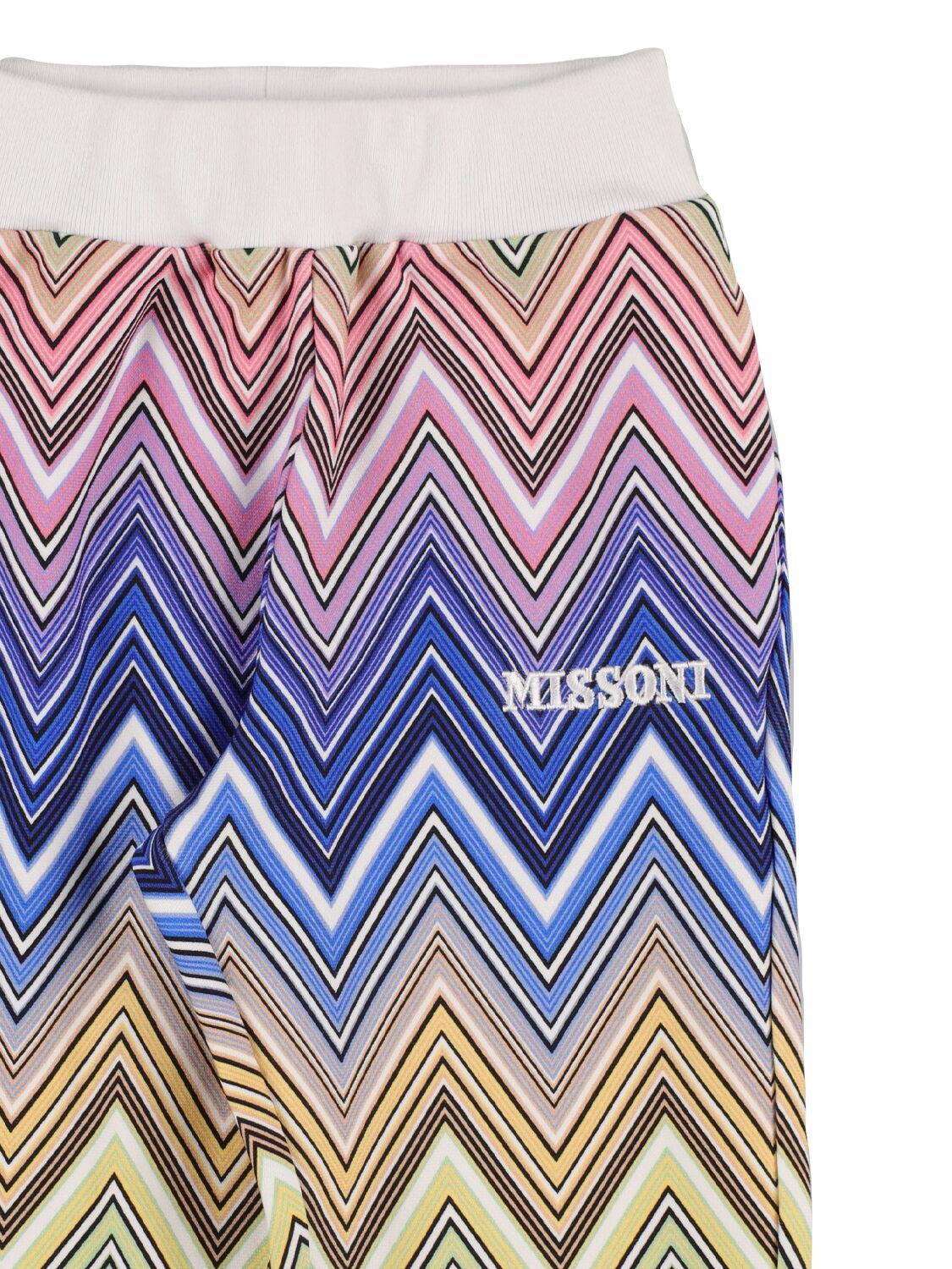 MISSONI Zig Zag Printed Cotton Sweatpants